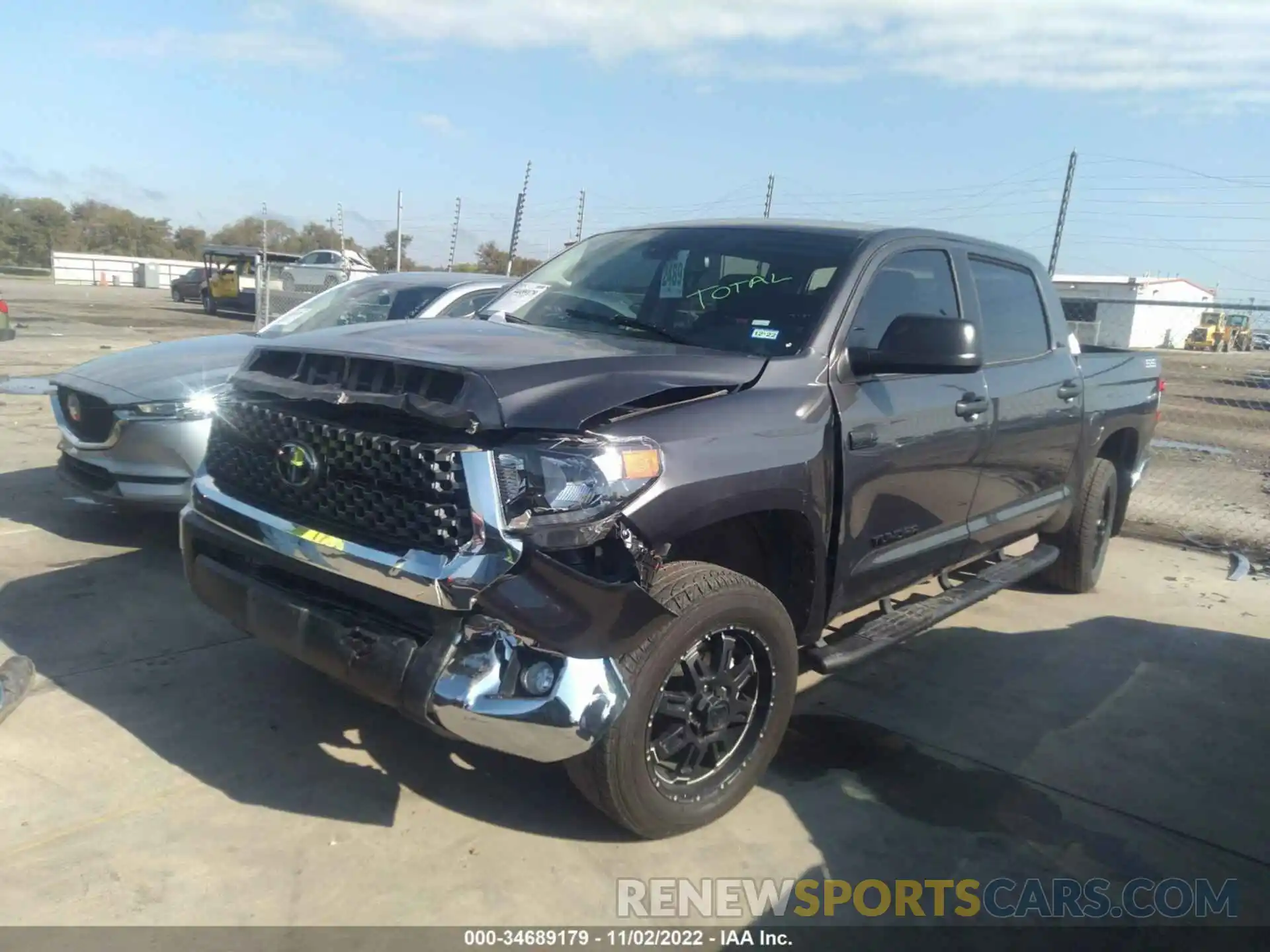 2 Photograph of a damaged car 5TFEY5F10MX287848 TOYOTA TUNDRA 2WD 2021