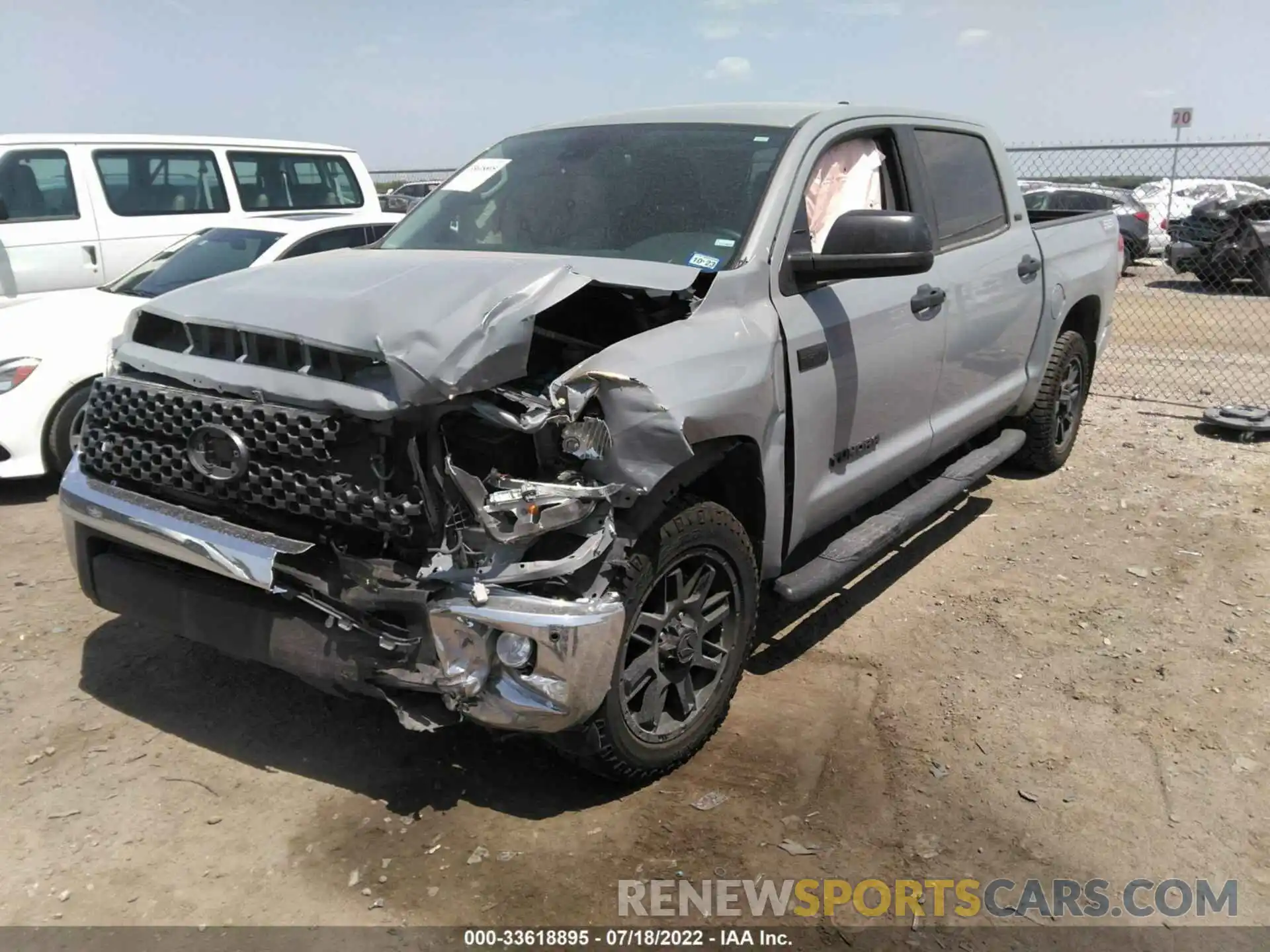 2 Photograph of a damaged car 5TFEY5F10MX292225 TOYOTA TUNDRA 2WD 2021