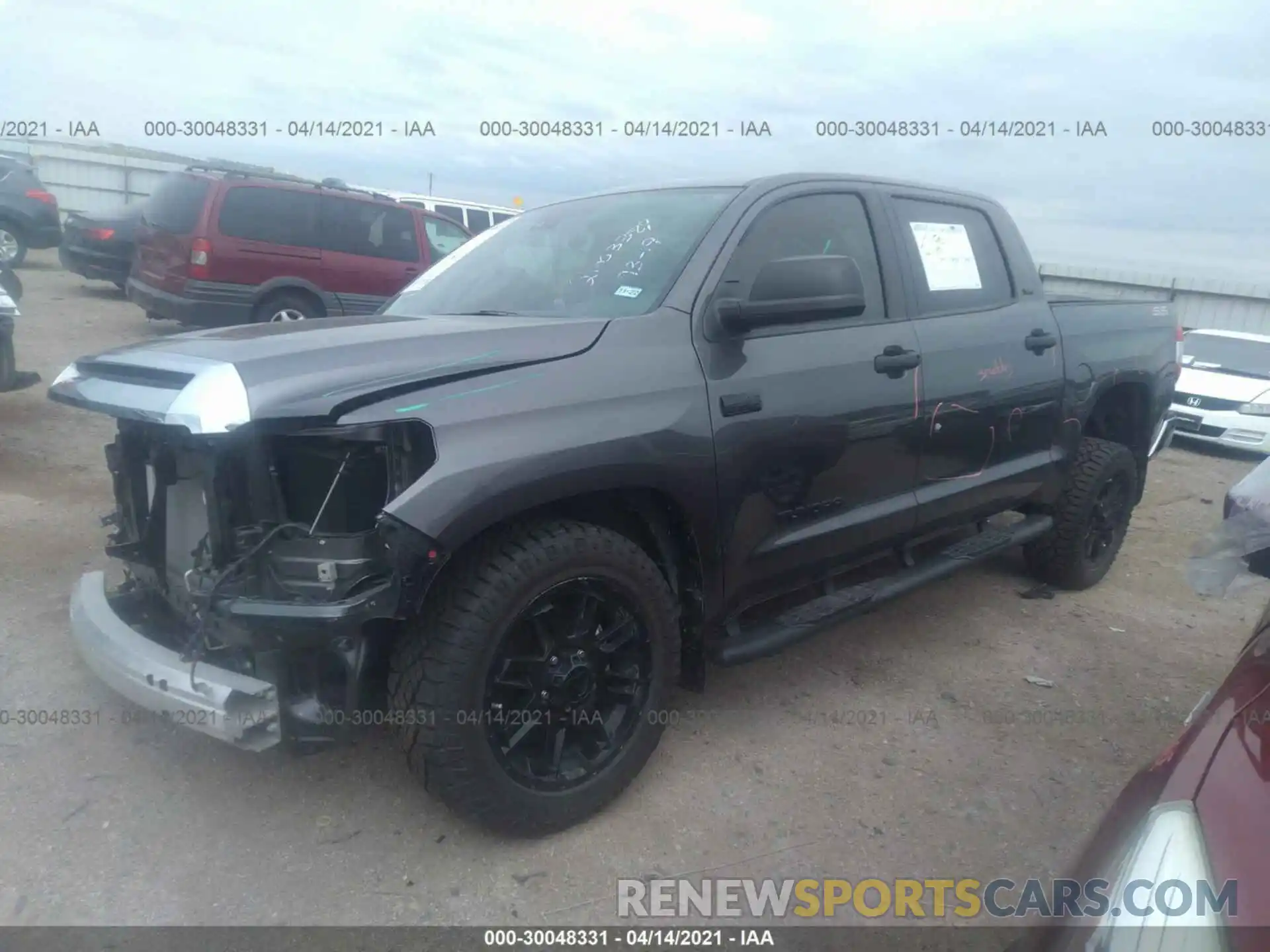 2 Фотография поврежденного автомобиля 5TFEY5F11MX275871 TOYOTA TUNDRA 2WD 2021