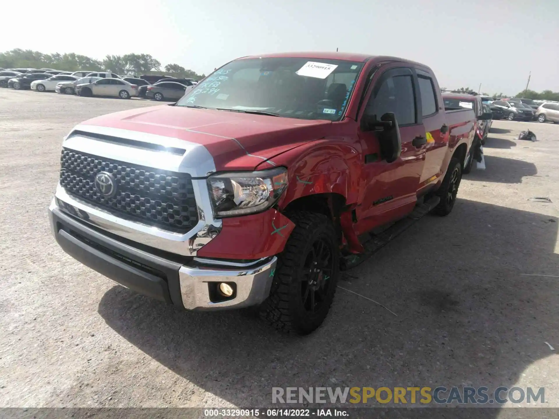 2 Photograph of a damaged car 5TFEY5F14MX284144 TOYOTA TUNDRA 2WD 2021