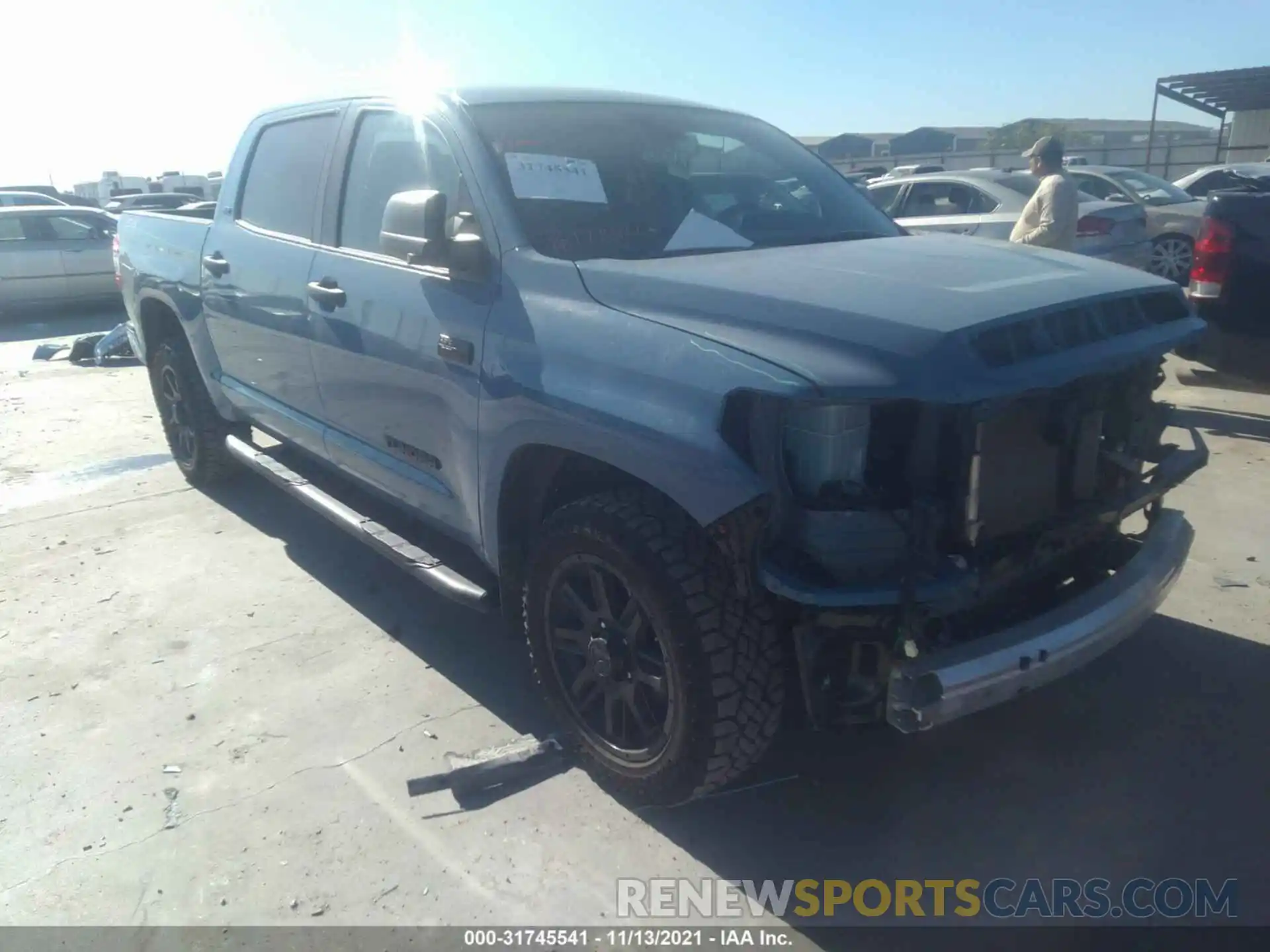 1 Photograph of a damaged car 5TFEY5F17MX283084 TOYOTA TUNDRA 2WD 2021