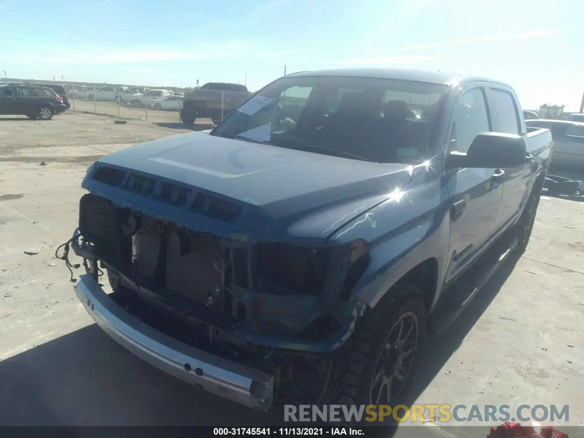 2 Photograph of a damaged car 5TFEY5F17MX283084 TOYOTA TUNDRA 2WD 2021