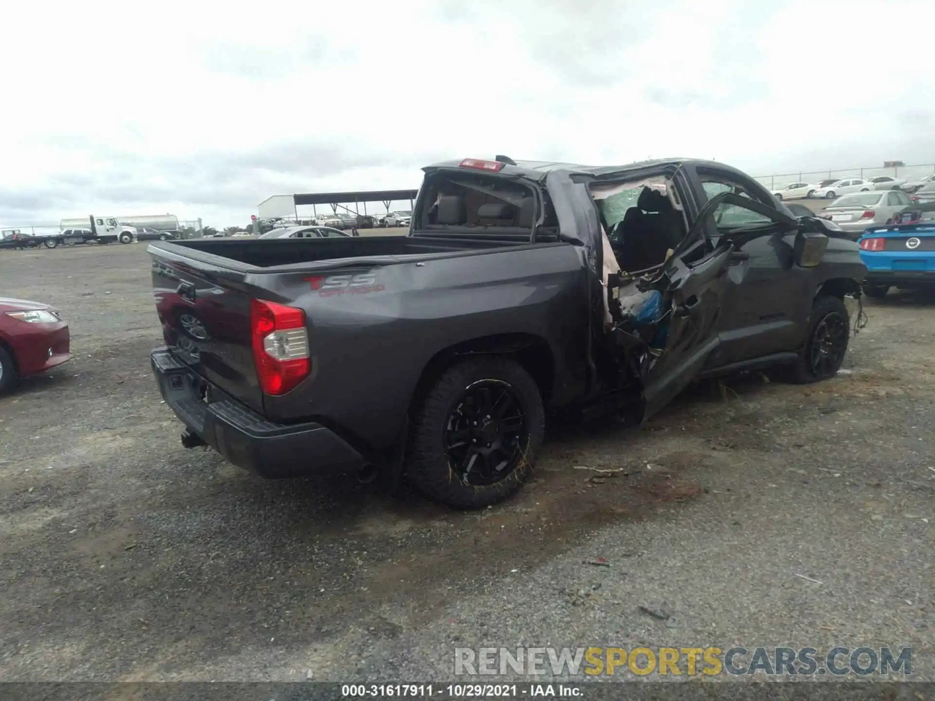 4 Photograph of a damaged car 5TFEY5F17MX290293 TOYOTA TUNDRA 2WD 2021