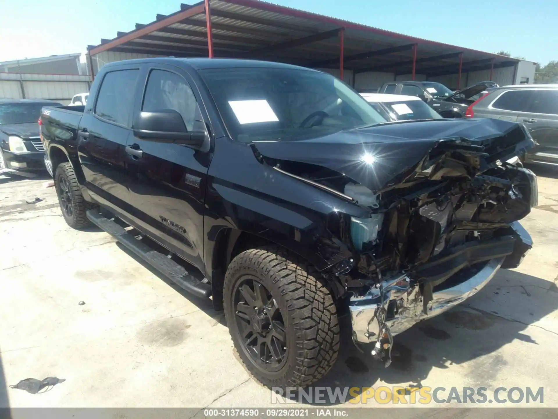 1 Photograph of a damaged car 5TFEY5F17MX293713 TOYOTA TUNDRA 2WD 2021