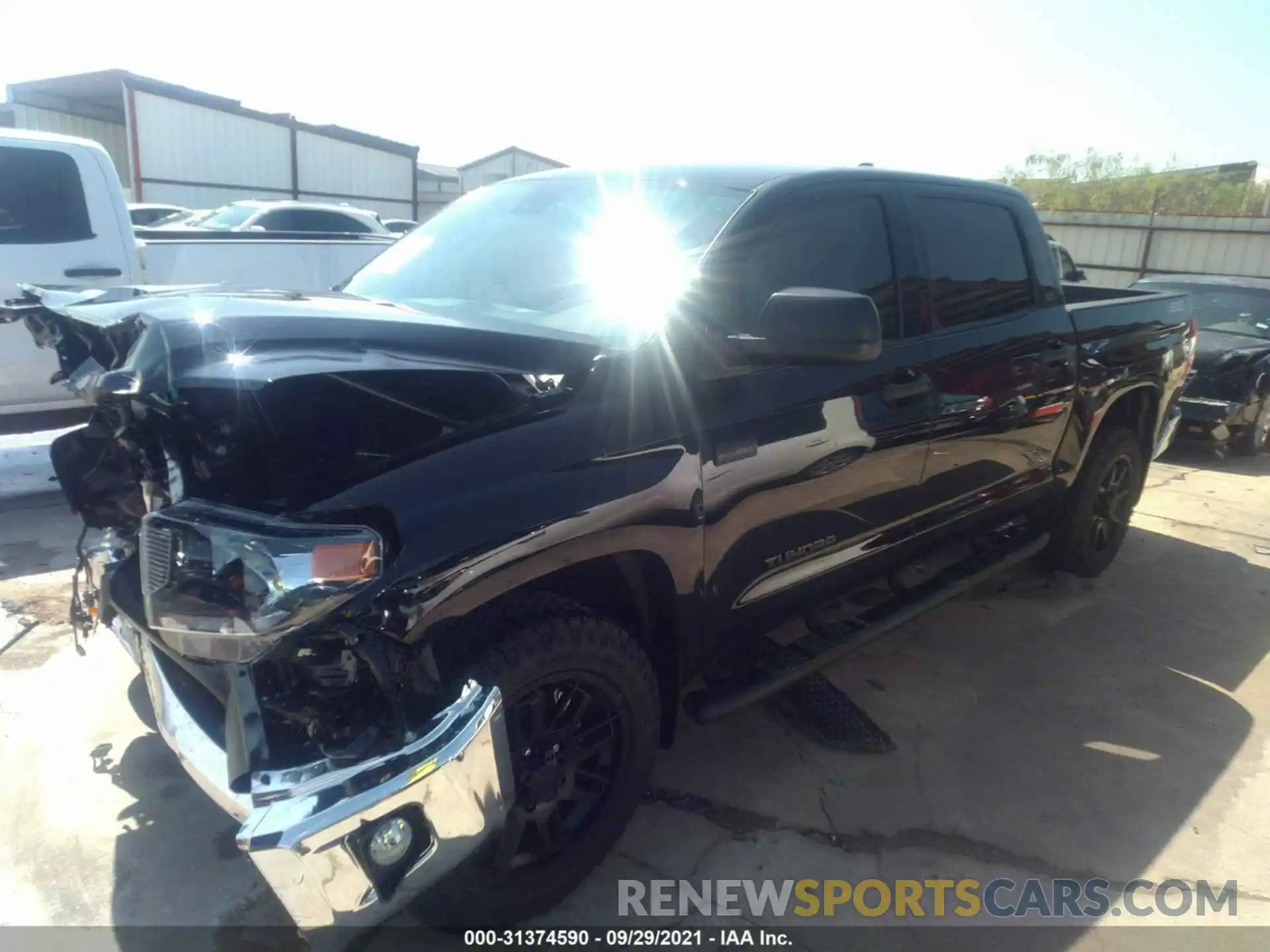 2 Photograph of a damaged car 5TFEY5F17MX293713 TOYOTA TUNDRA 2WD 2021