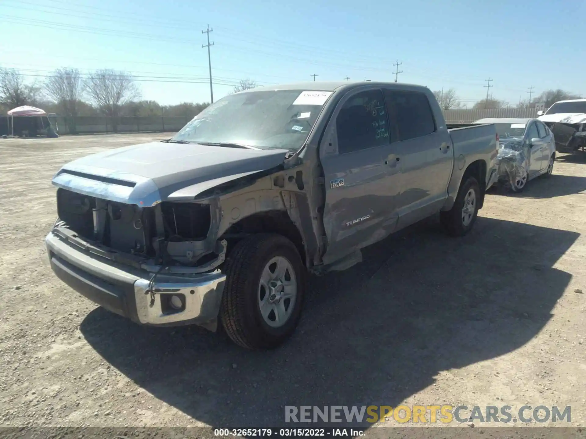 2 Photograph of a damaged car 5TFEY5F18MX300247 TOYOTA TUNDRA 2WD 2021