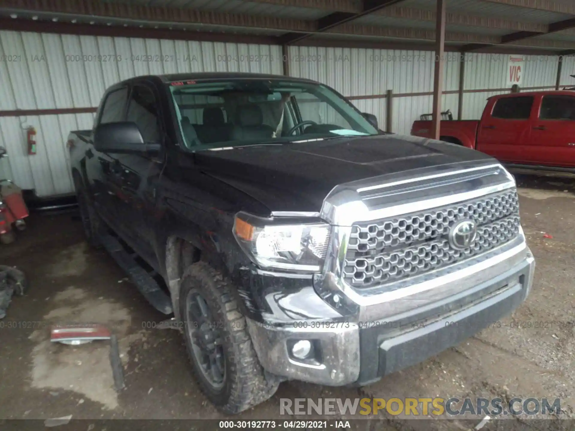 1 Photograph of a damaged car 5TFEY5F19MX275729 TOYOTA TUNDRA 2WD 2021