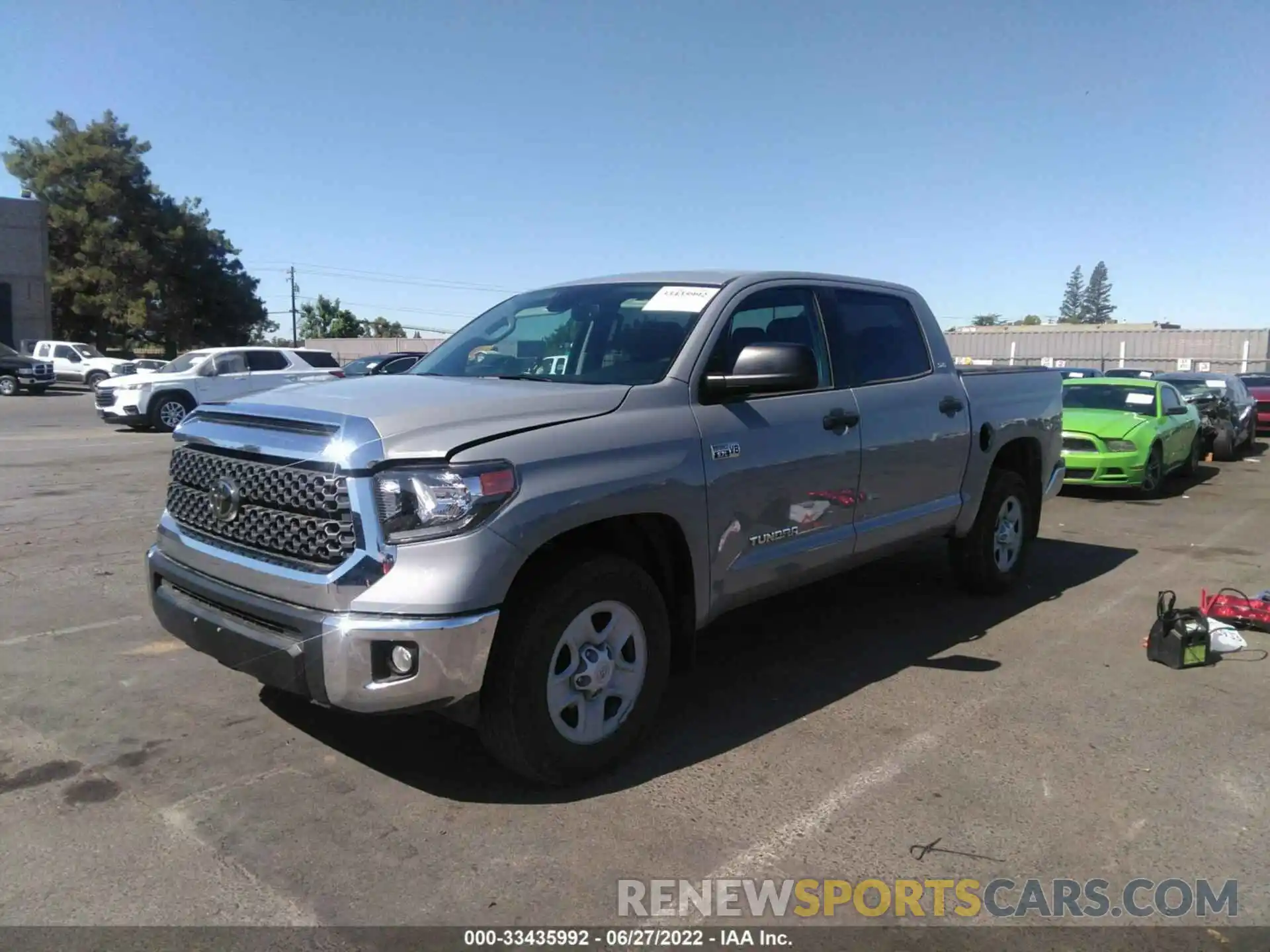 2 Photograph of a damaged car 5TFEY5F1XMX291454 TOYOTA TUNDRA 2WD 2021