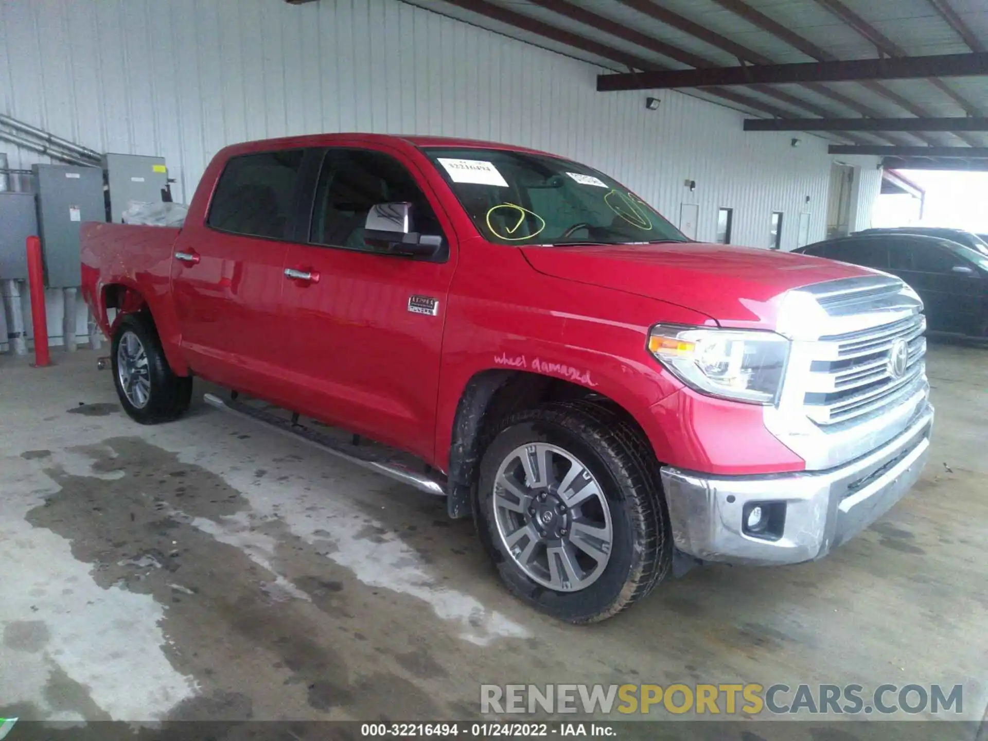 1 Photograph of a damaged car 5TFGY5F10MX295506 TOYOTA TUNDRA 2WD 2021