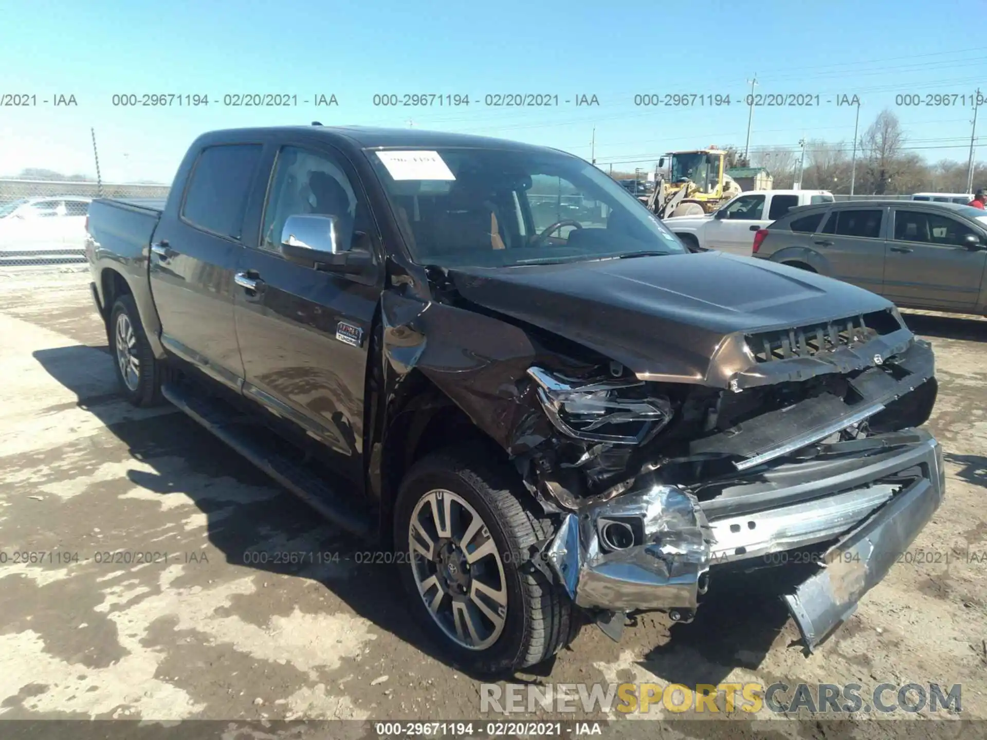 1 Photograph of a damaged car 5TFGY5F1XMX278275 TOYOTA TUNDRA 2WD 2021