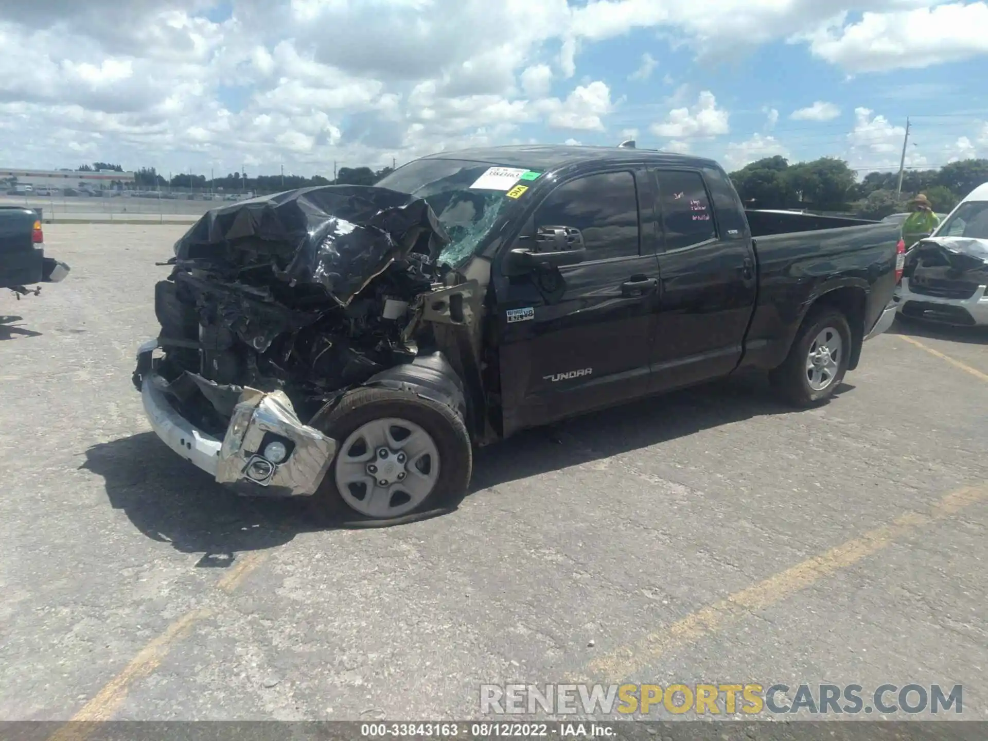 2 Photograph of a damaged car 5TFRY5F11MX277959 TOYOTA TUNDRA 2WD 2021