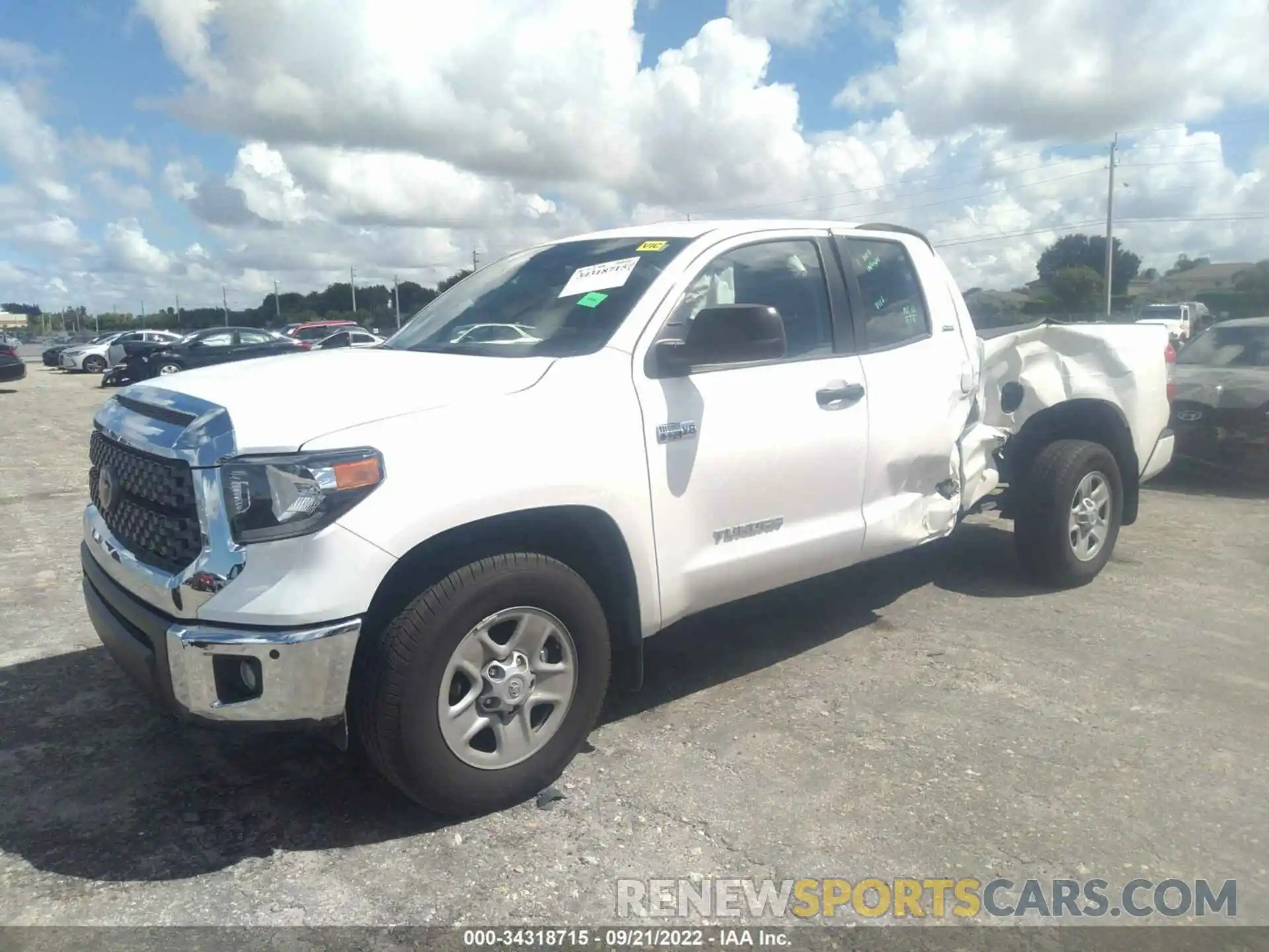 2 Photograph of a damaged car 5TFRY5F11MX300043 TOYOTA TUNDRA 2WD 2021