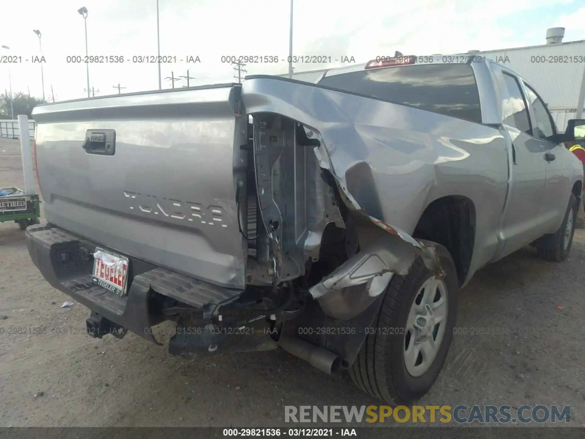 6 Photograph of a damaged car 5TFRY5F12MX273242 TOYOTA TUNDRA 2WD 2021