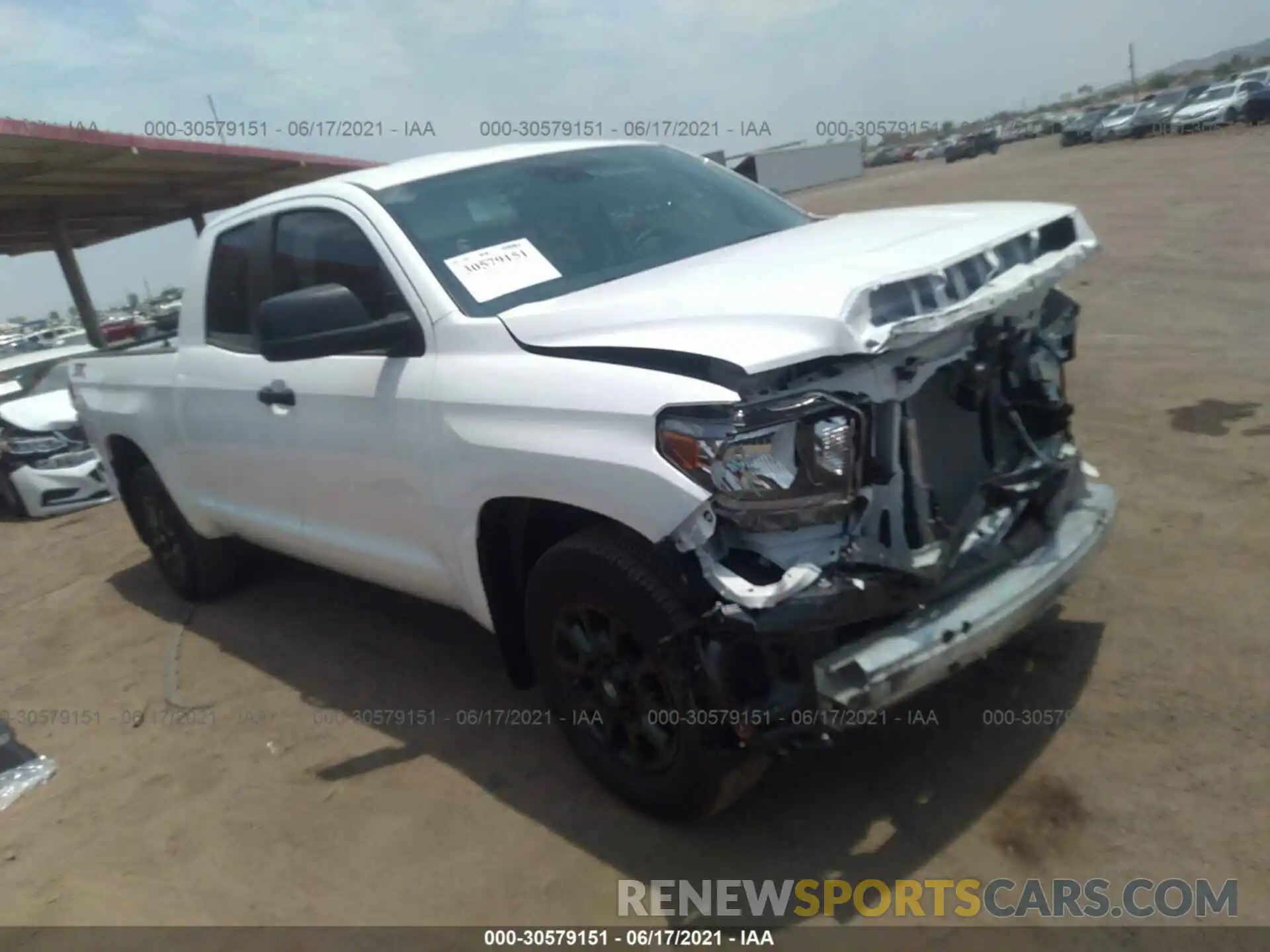 1 Photograph of a damaged car 5TFRY5F13MX281298 TOYOTA TUNDRA 2WD 2021