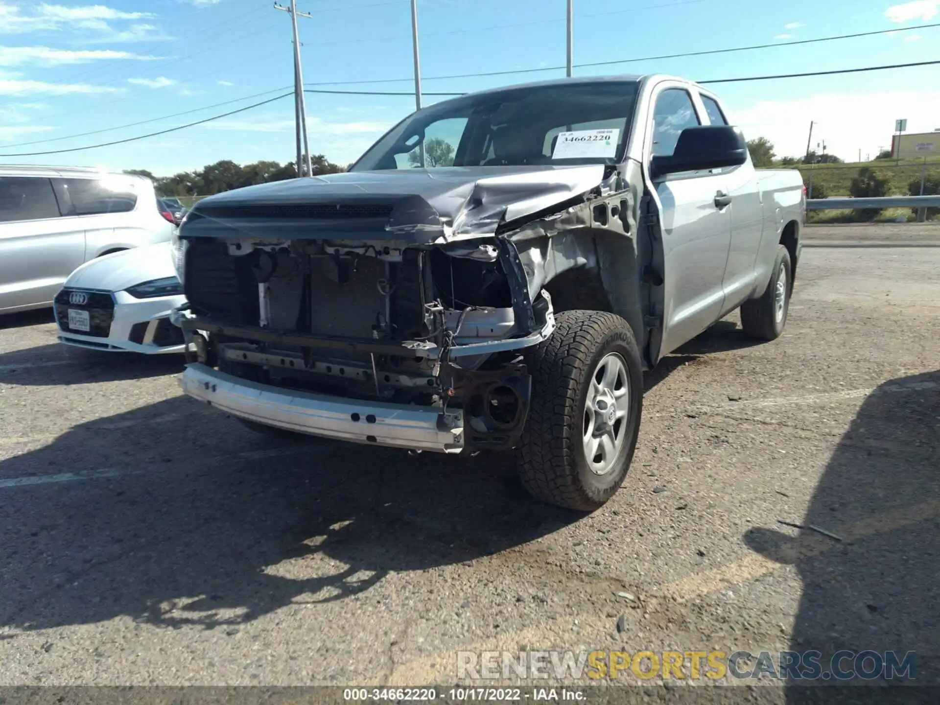 2 Photograph of a damaged car 5TFRY5F14MX291404 TOYOTA TUNDRA 2WD 2021