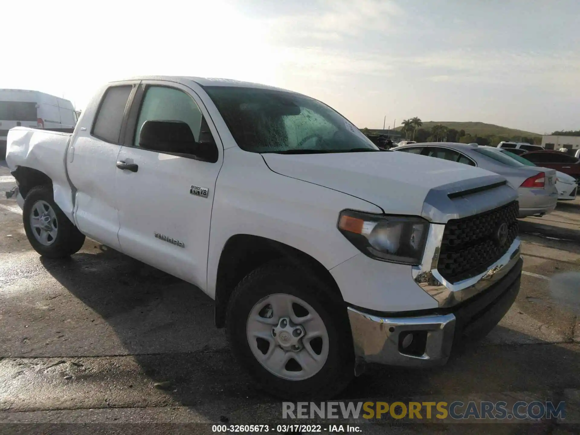 1 Photograph of a damaged car 5TFRY5F15MX296160 TOYOTA TUNDRA 2WD 2021