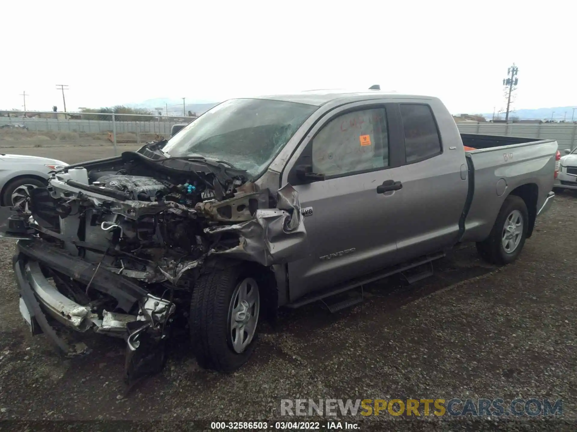 2 Photograph of a damaged car 5TFRY5F17MX296709 TOYOTA TUNDRA 2WD 2021