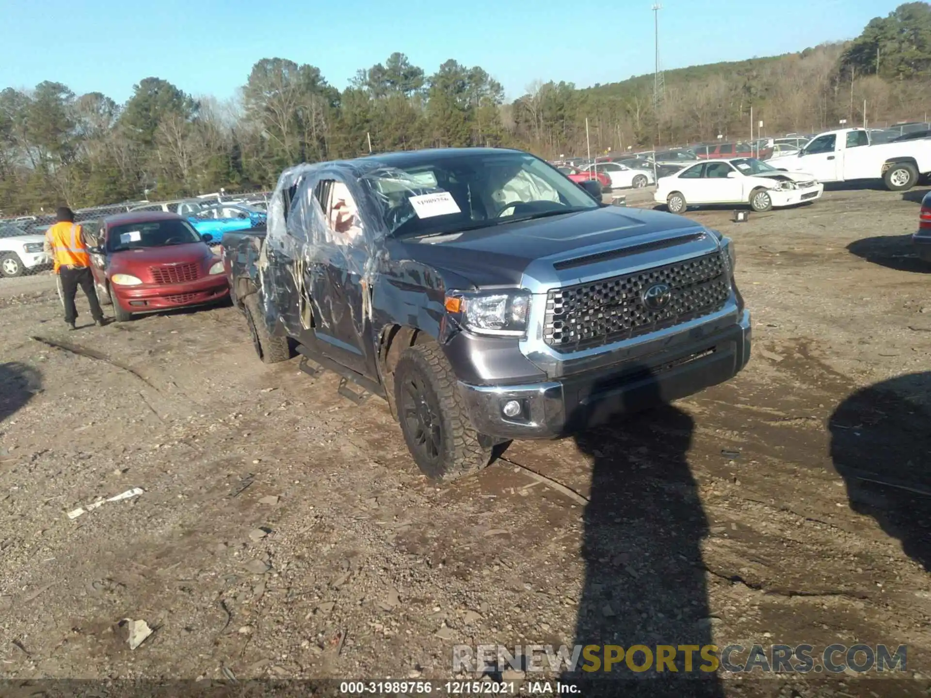 1 Photograph of a damaged car 5TFRY5F18MX290157 TOYOTA TUNDRA 2WD 2021