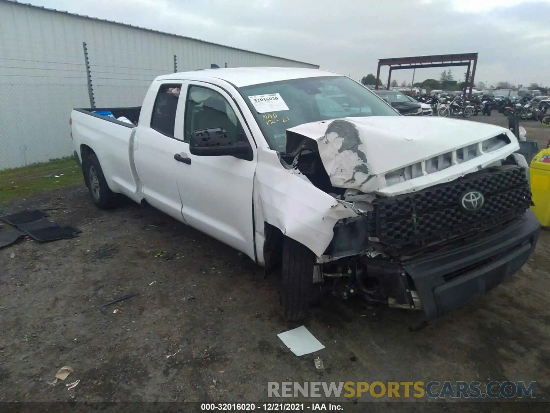 1 Photograph of a damaged car 5TFTY5F1XMX011944 TOYOTA TUNDRA 2WD 2021