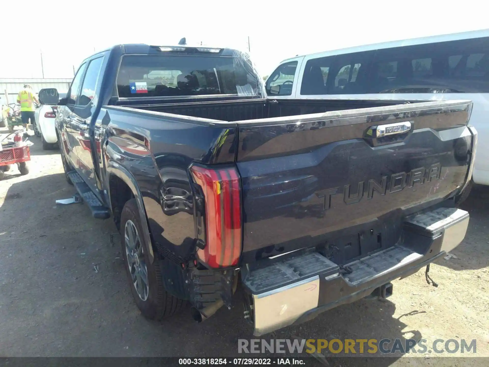 3 Photograph of a damaged car 5TFJA5BC1NX001291 TOYOTA TUNDRA 2WD 2022