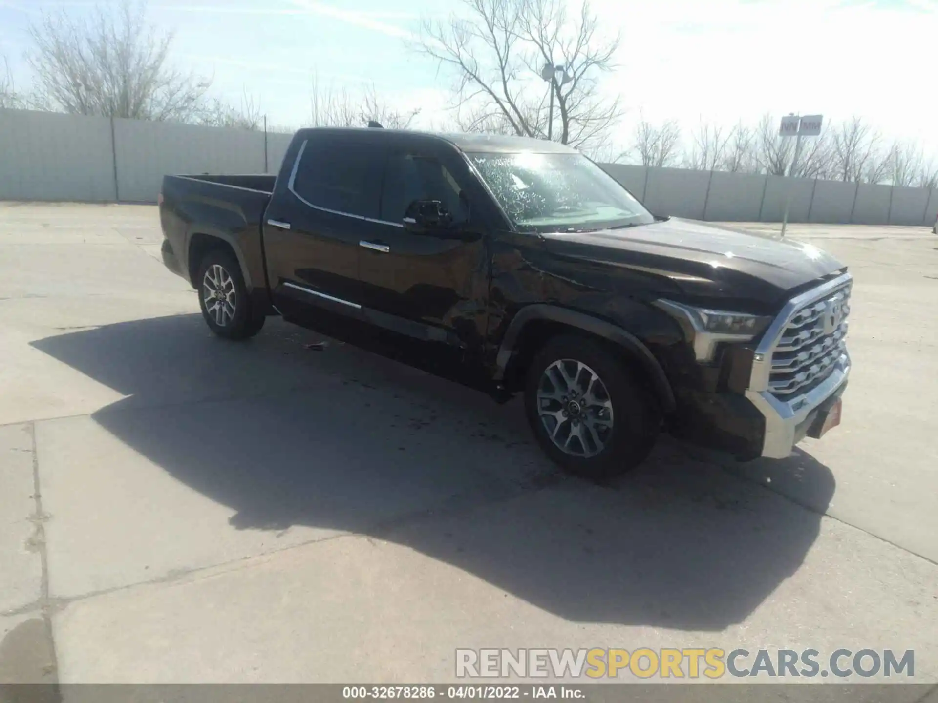 1 Photograph of a damaged car 5TFMA5AB2NX003444 TOYOTA TUNDRA 2WD 2022