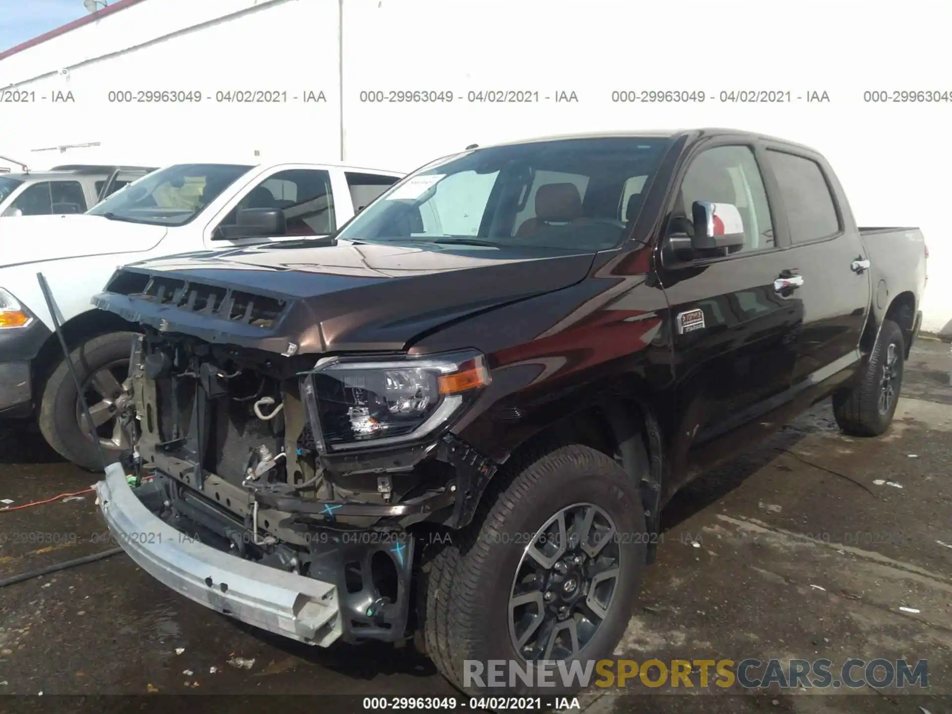 2 Photograph of a damaged car 5TFAY5F11KX812394 TOYOTA TUNDRA 4WD 2019