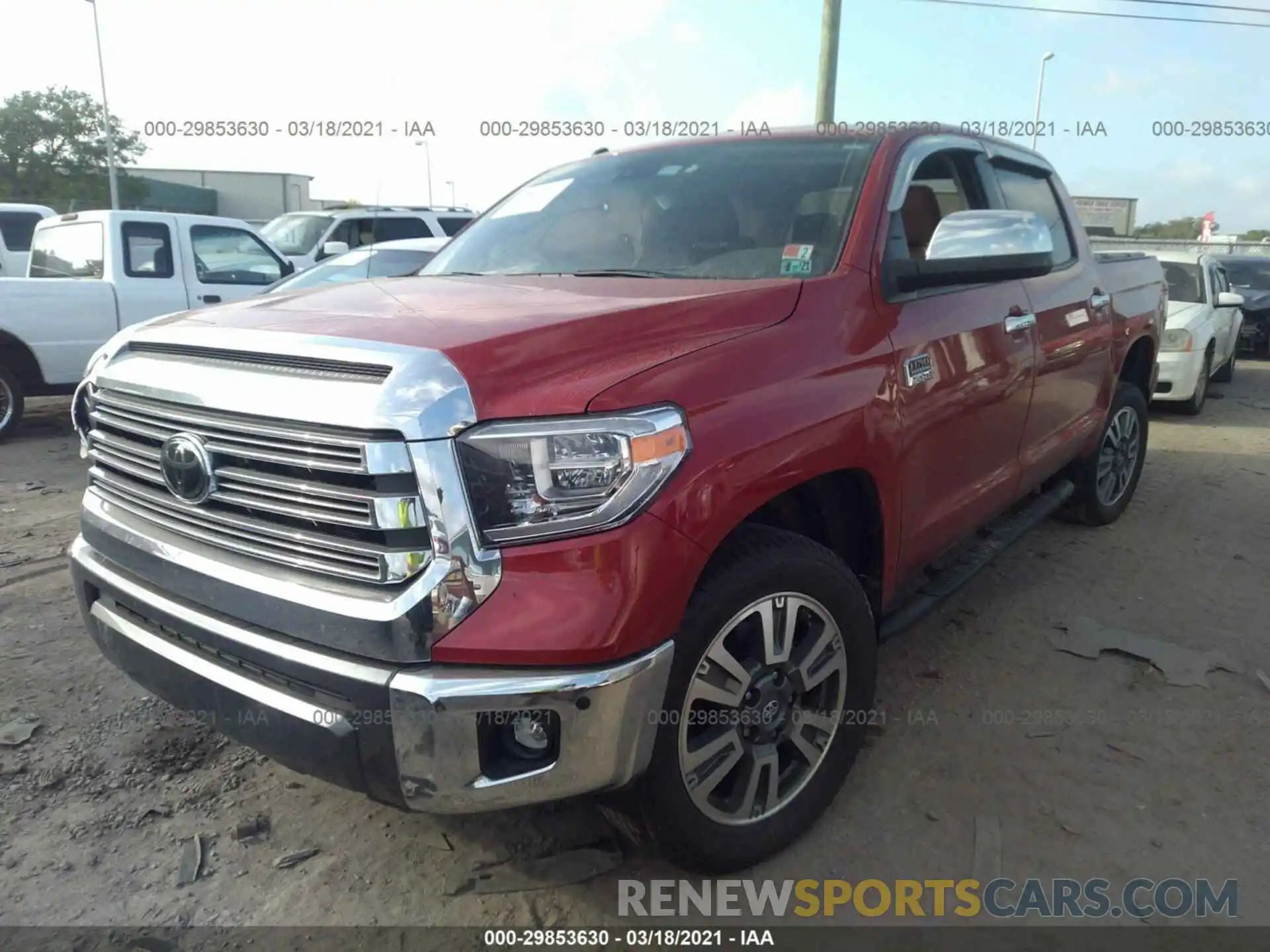 2 Photograph of a damaged car 5TFAY5F11KX863376 TOYOTA TUNDRA 4WD 2019