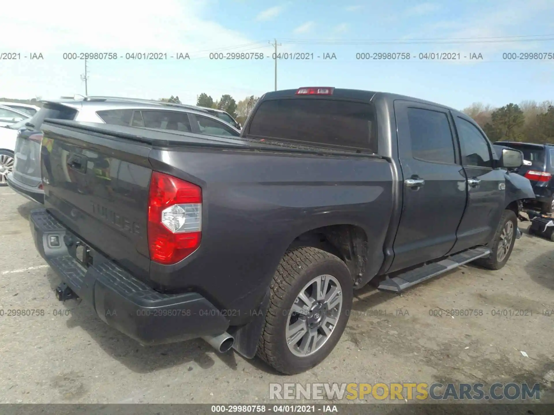 4 Photograph of a damaged car 5TFAY5F12KX821041 TOYOTA TUNDRA 4WD 2019