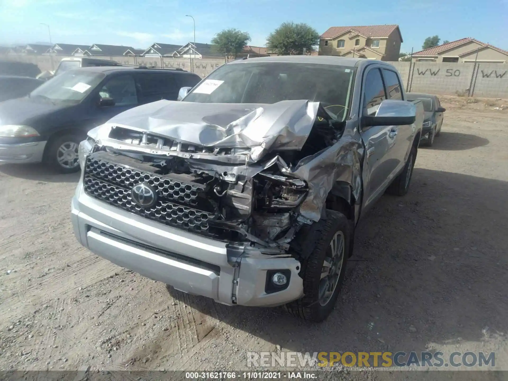 2 Photograph of a damaged car 5TFAY5F12KX866786 TOYOTA TUNDRA 4WD 2019