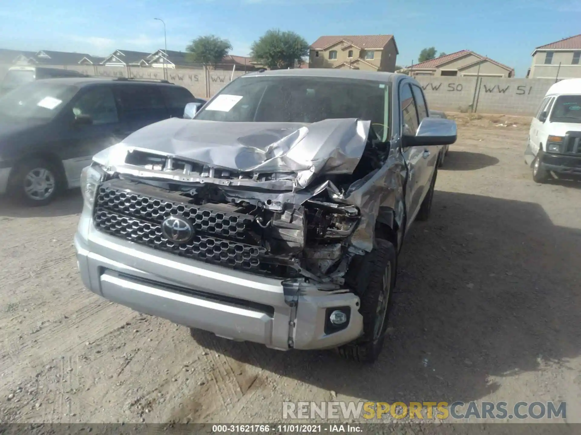 6 Photograph of a damaged car 5TFAY5F12KX866786 TOYOTA TUNDRA 4WD 2019