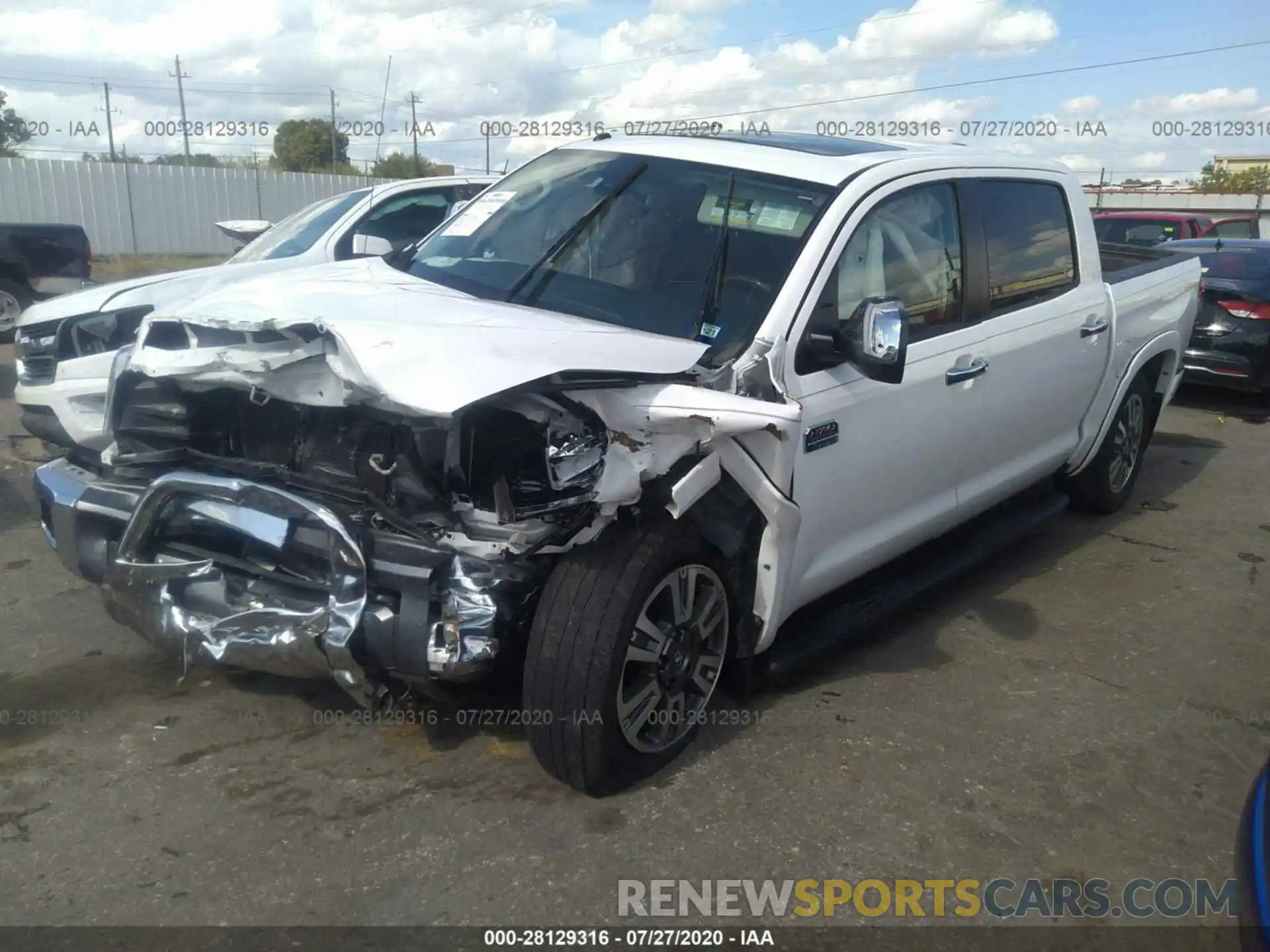 2 Photograph of a damaged car 5TFAY5F13KX778622 TOYOTA TUNDRA 4WD 2019