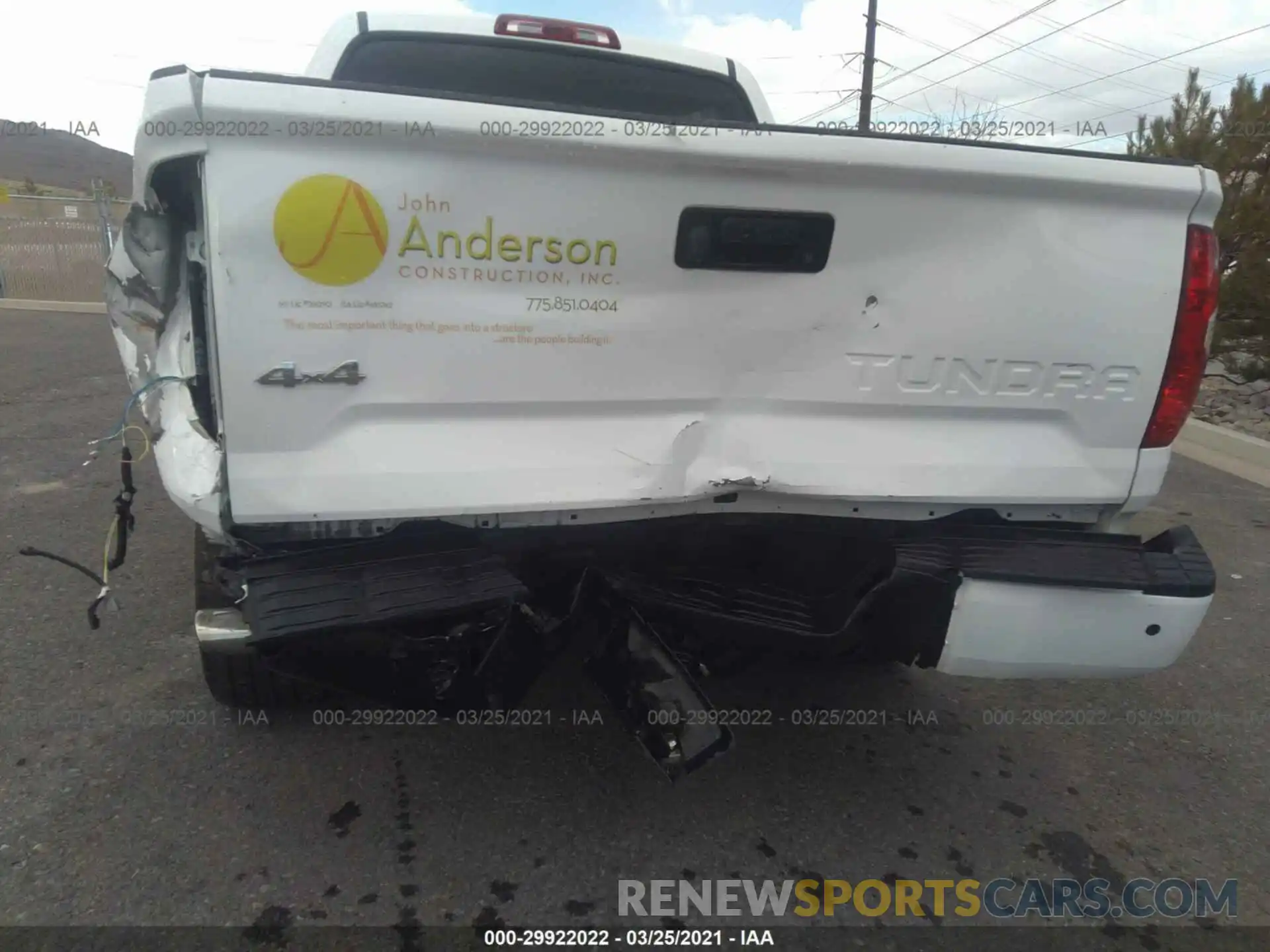 6 Photograph of a damaged car 5TFAY5F13KX787756 TOYOTA TUNDRA 4WD 2019