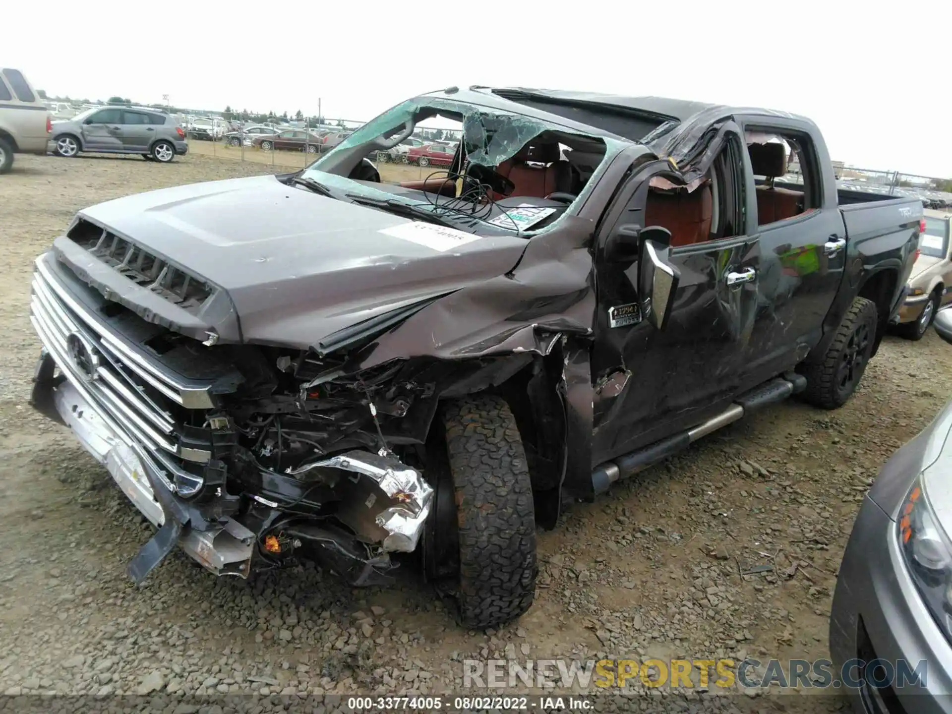 2 Photograph of a damaged car 5TFAY5F15KX796314 TOYOTA TUNDRA 4WD 2019