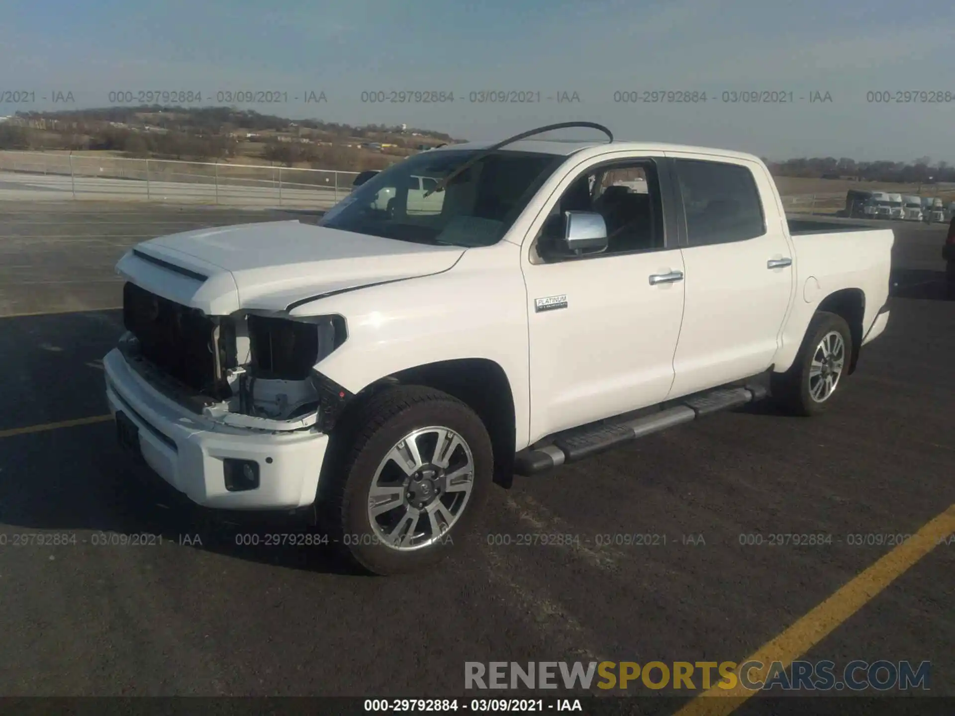 2 Photograph of a damaged car 5TFAY5F15KX840005 TOYOTA TUNDRA 4WD 2019