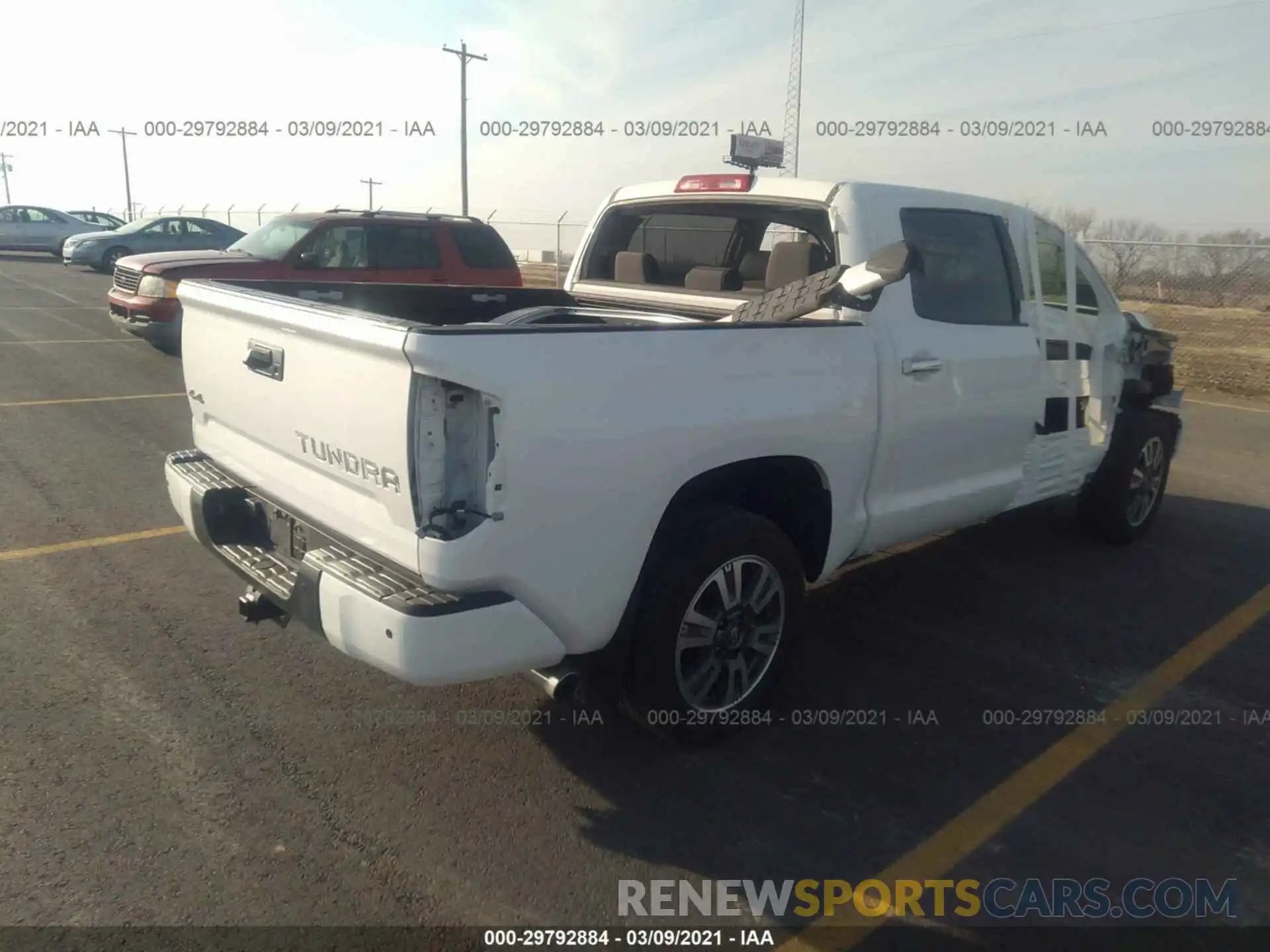 4 Photograph of a damaged car 5TFAY5F15KX840005 TOYOTA TUNDRA 4WD 2019