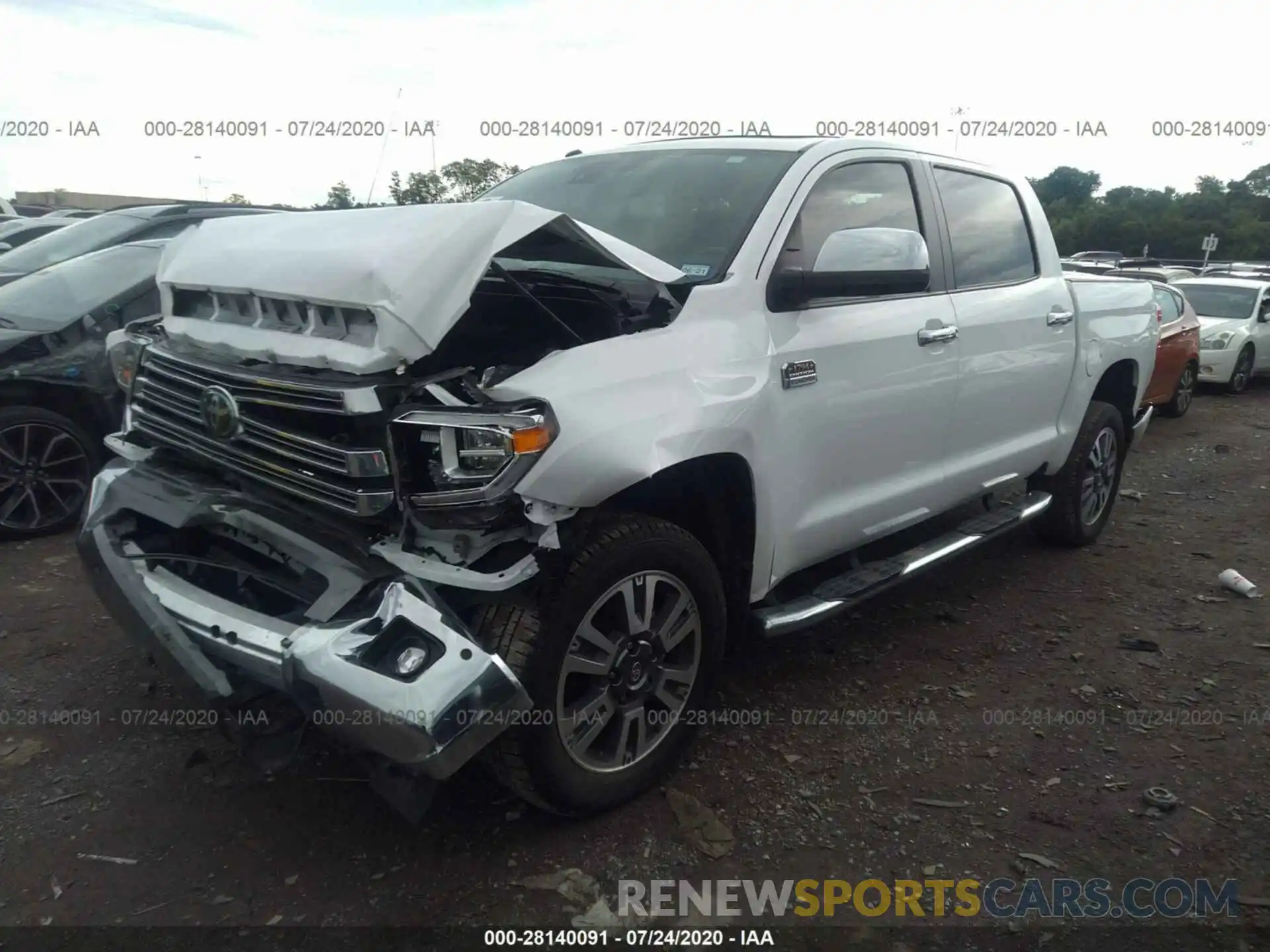 2 Photograph of a damaged car 5TFAY5F16KX846198 TOYOTA TUNDRA 4WD 2019