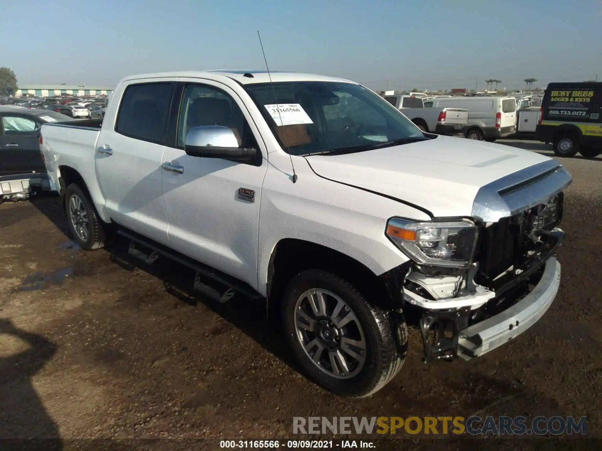 1 Photograph of a damaged car 5TFAY5F16KX853023 TOYOTA TUNDRA 4WD 2019