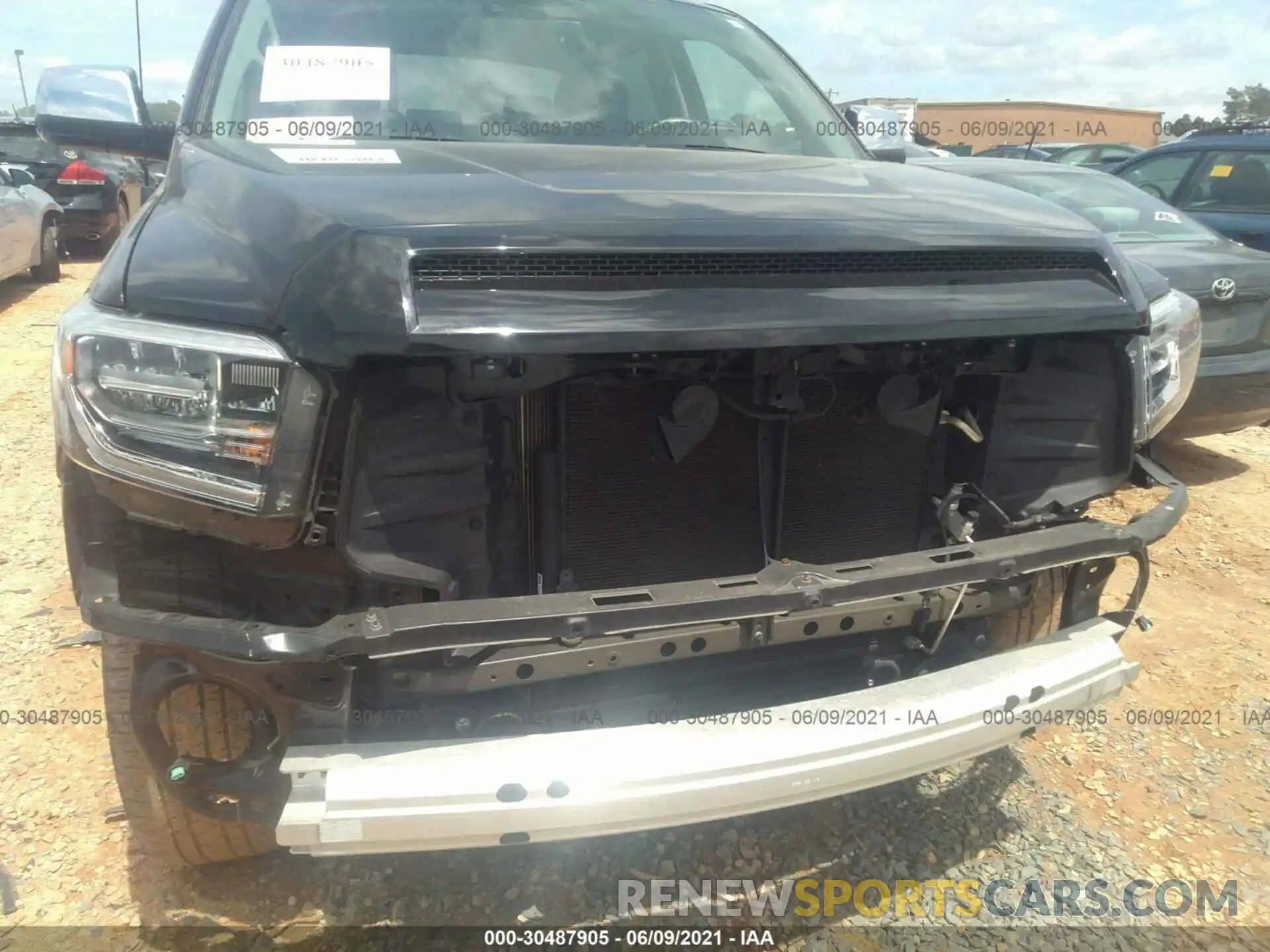 6 Photograph of a damaged car 5TFAY5F16KX856360 TOYOTA TUNDRA 4WD 2019