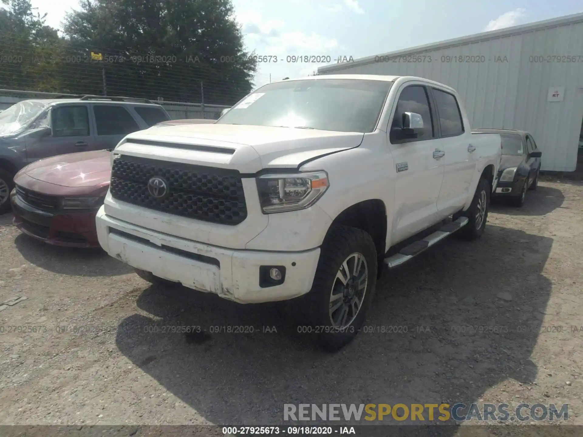 2 Photograph of a damaged car 5TFAY5F17KX780048 TOYOTA TUNDRA 4WD 2019