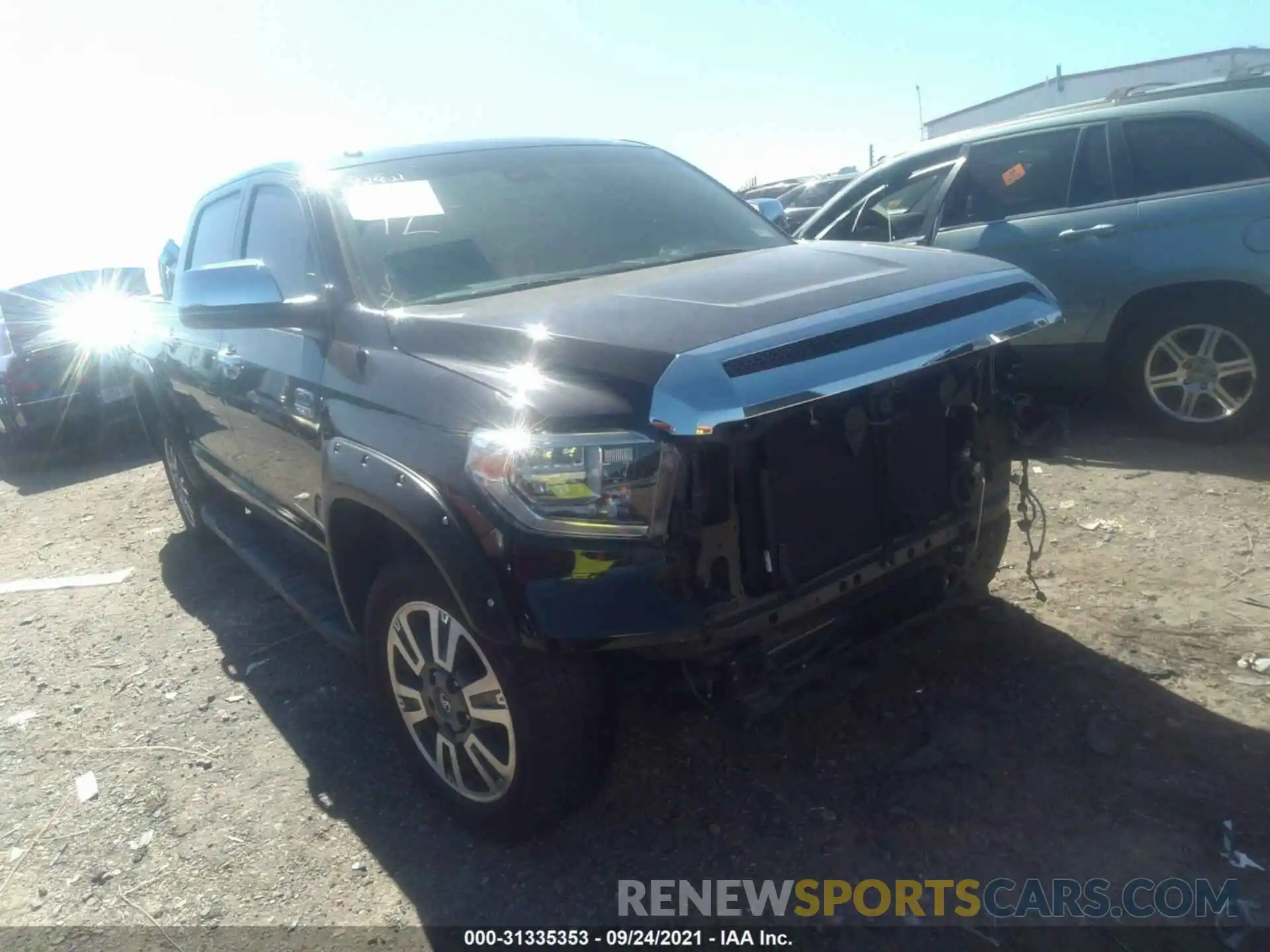 1 Photograph of a damaged car 5TFAY5F17KX810486 TOYOTA TUNDRA 4WD 2019