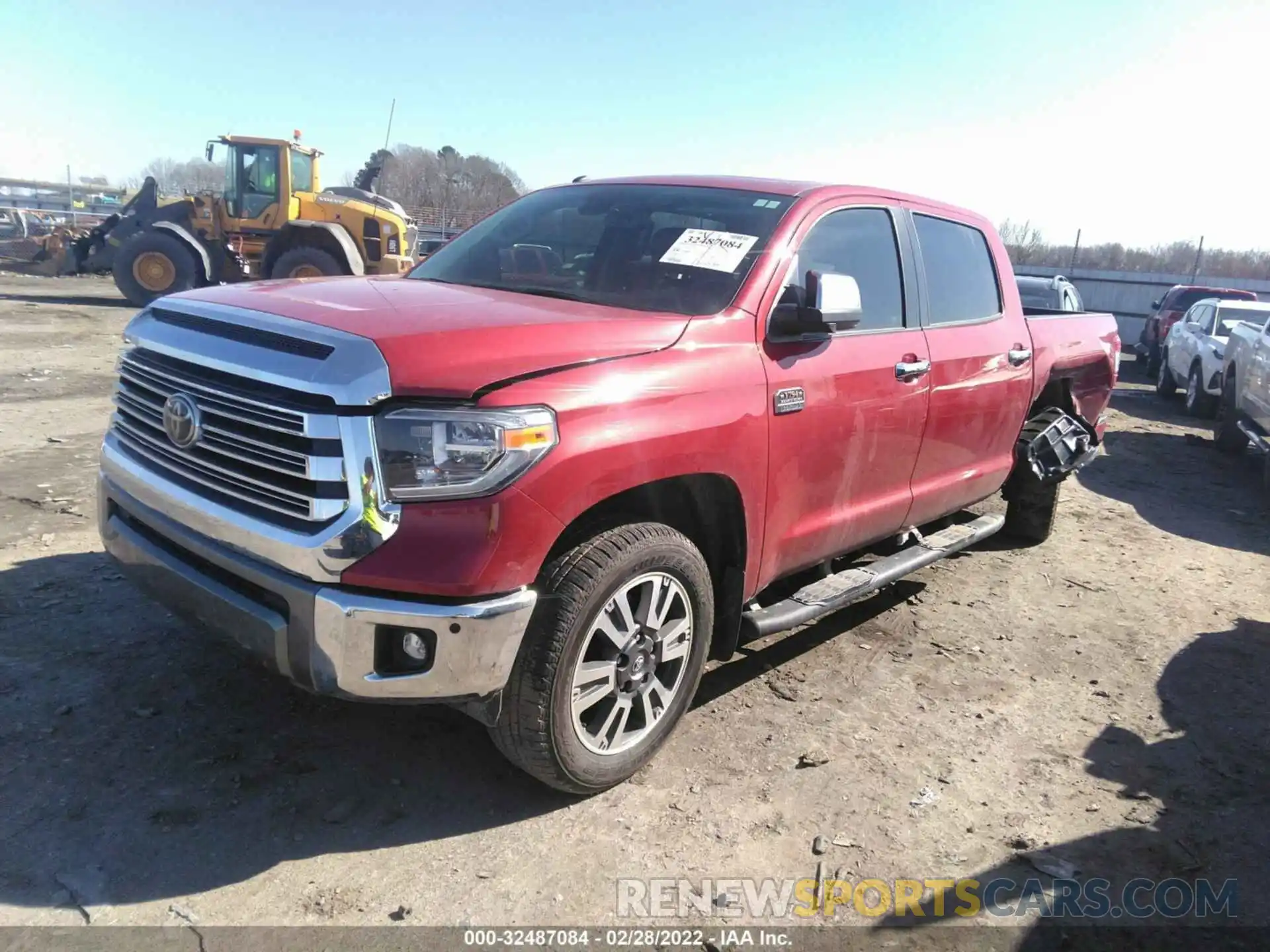 2 Photograph of a damaged car 5TFAY5F17KX851829 TOYOTA TUNDRA 4WD 2019