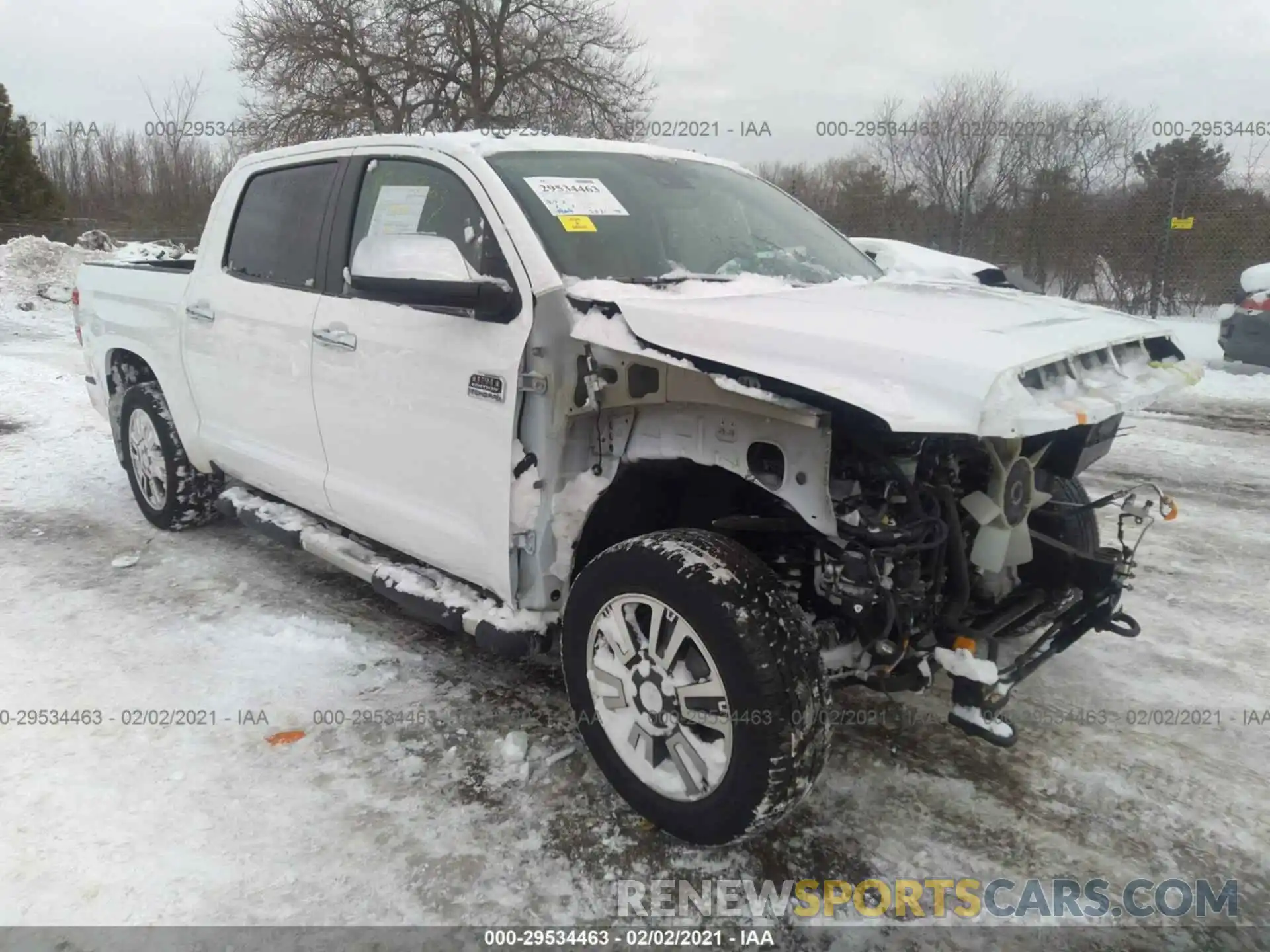 1 Photograph of a damaged car 5TFAY5F18KX825630 TOYOTA TUNDRA 4WD 2019