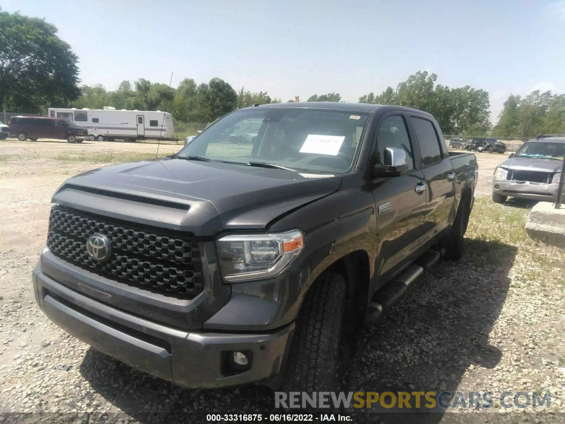 2 Photograph of a damaged car 5TFAY5F18KX831850 TOYOTA TUNDRA 4WD 2019