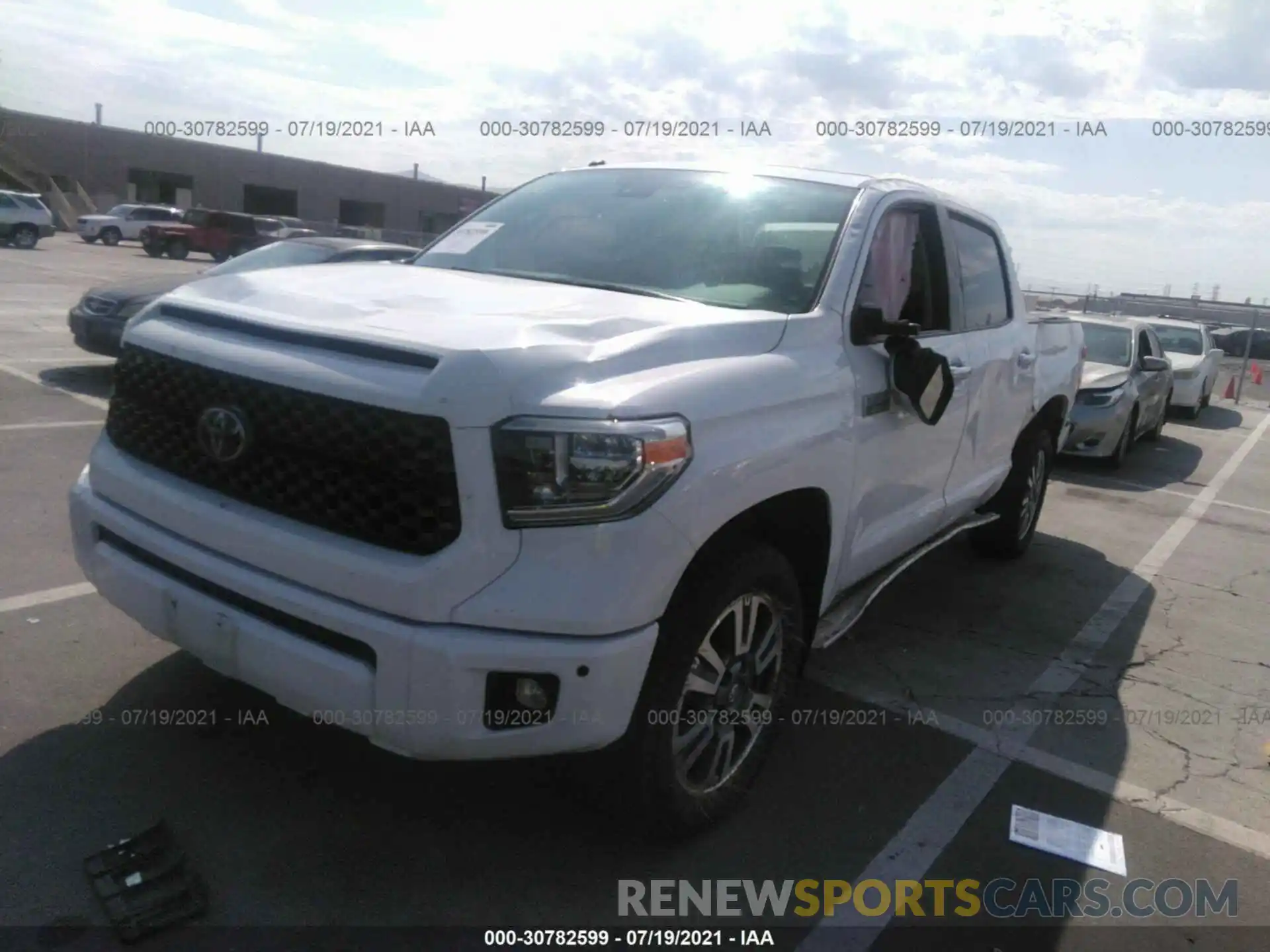 2 Photograph of a damaged car 5TFAY5F19KX786241 TOYOTA TUNDRA 4WD 2019