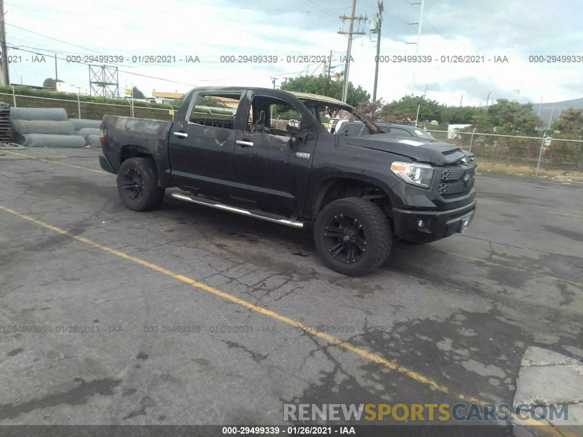 1 Photograph of a damaged car 5TFAY5F19KX868051 TOYOTA TUNDRA 4WD 2019