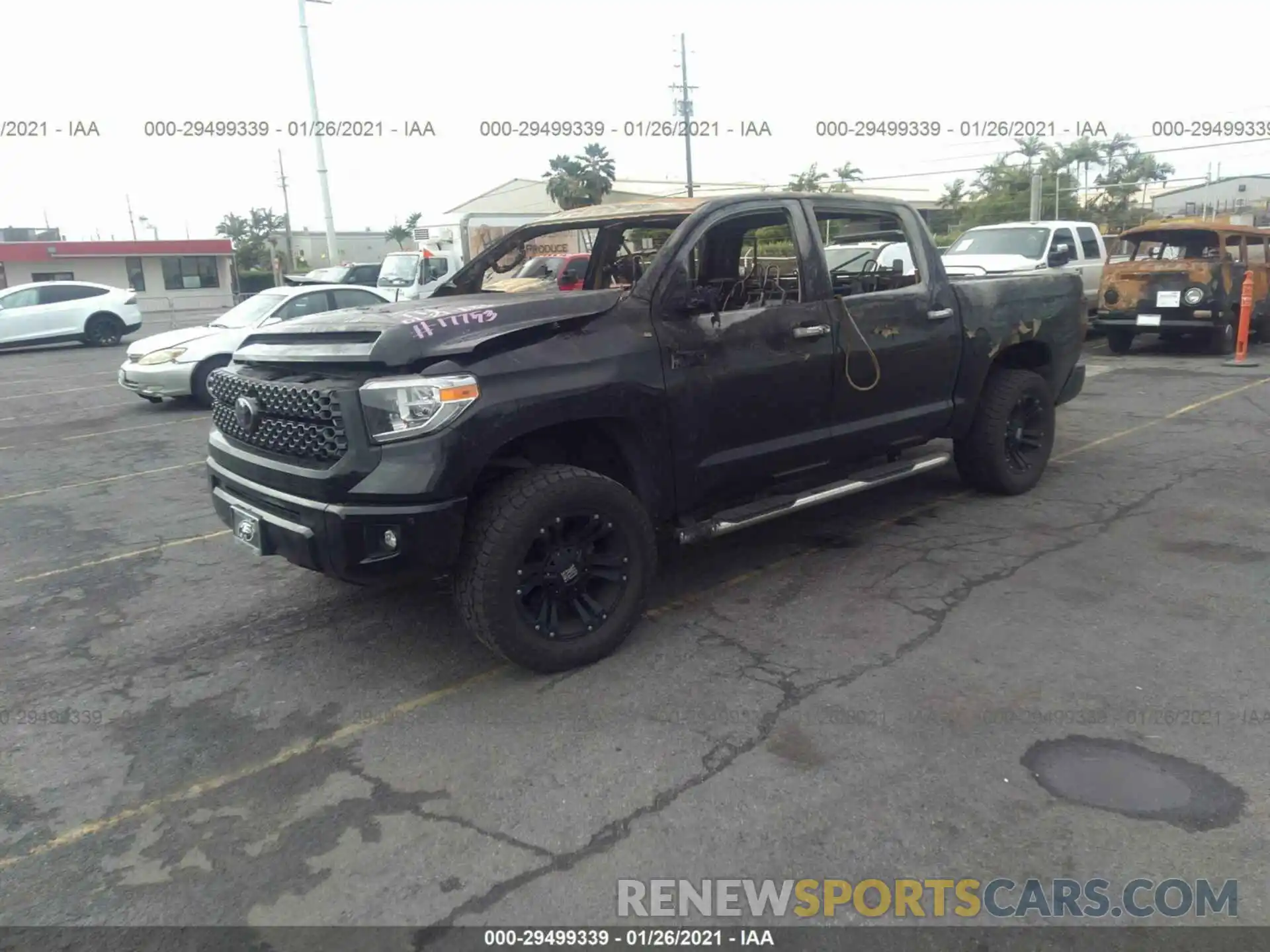 2 Photograph of a damaged car 5TFAY5F19KX868051 TOYOTA TUNDRA 4WD 2019