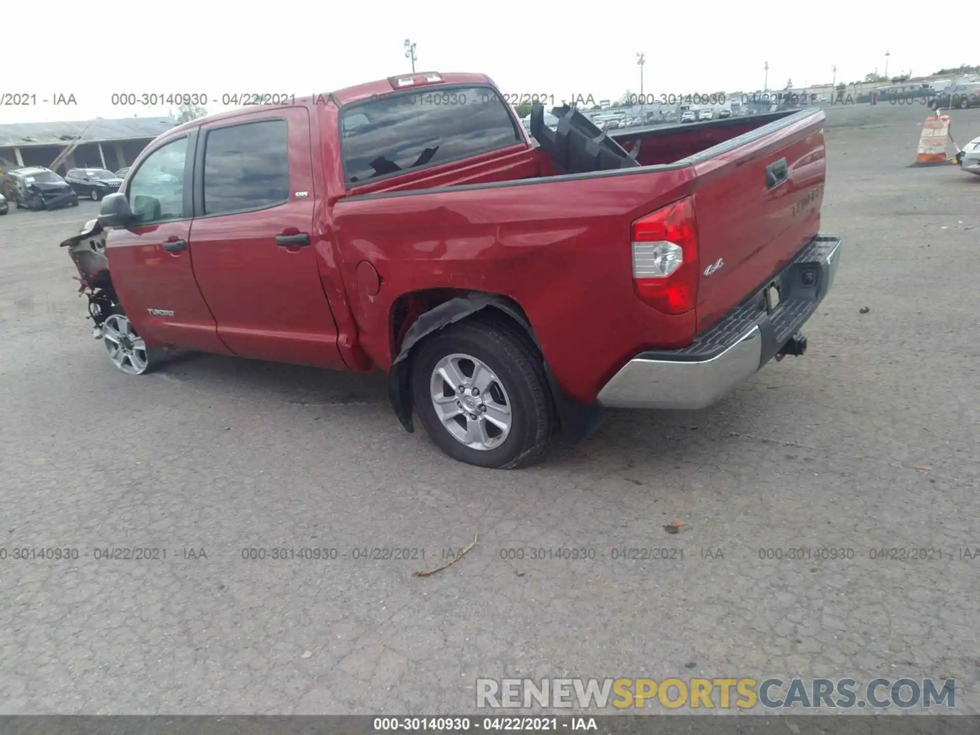 3 Photograph of a damaged car 5TFDM5F10KX081532 TOYOTA TUNDRA 4WD 2019