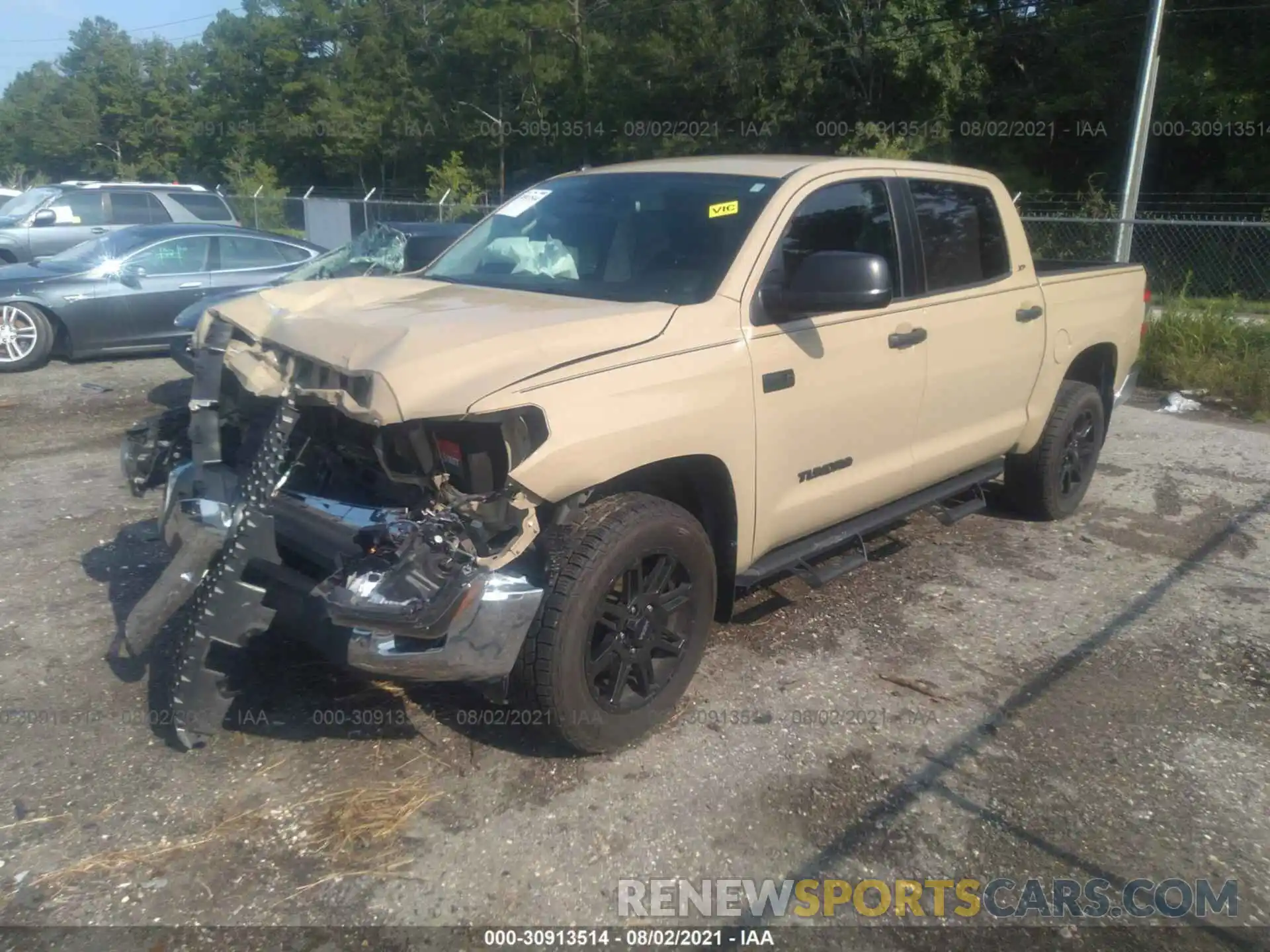 2 Photograph of a damaged car 5TFDW5F10KX780671 TOYOTA TUNDRA 4WD 2019