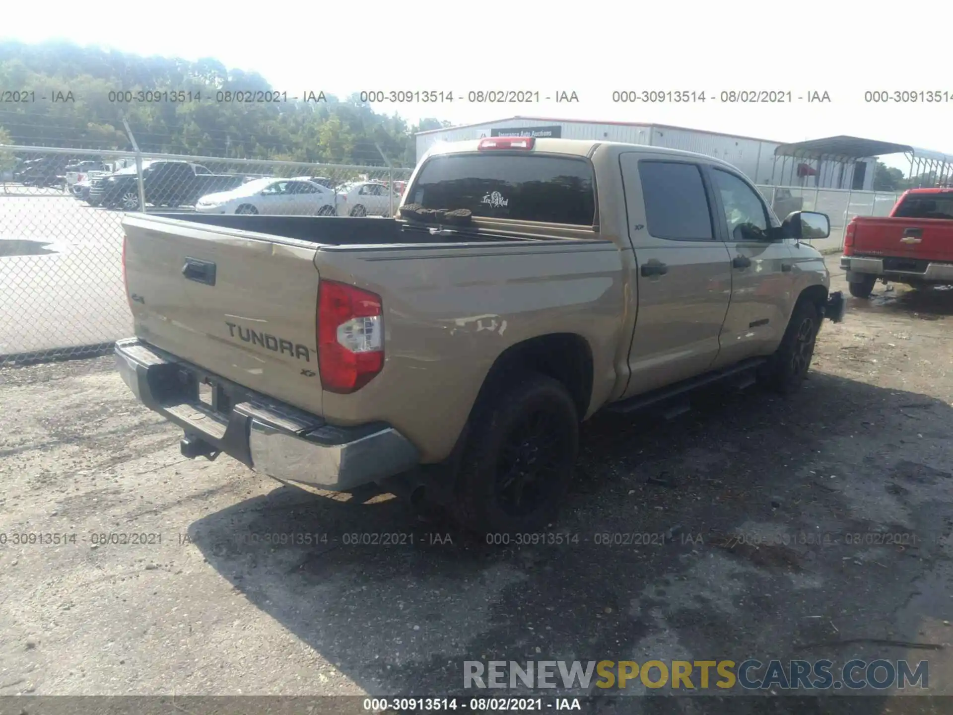 4 Photograph of a damaged car 5TFDW5F10KX780671 TOYOTA TUNDRA 4WD 2019