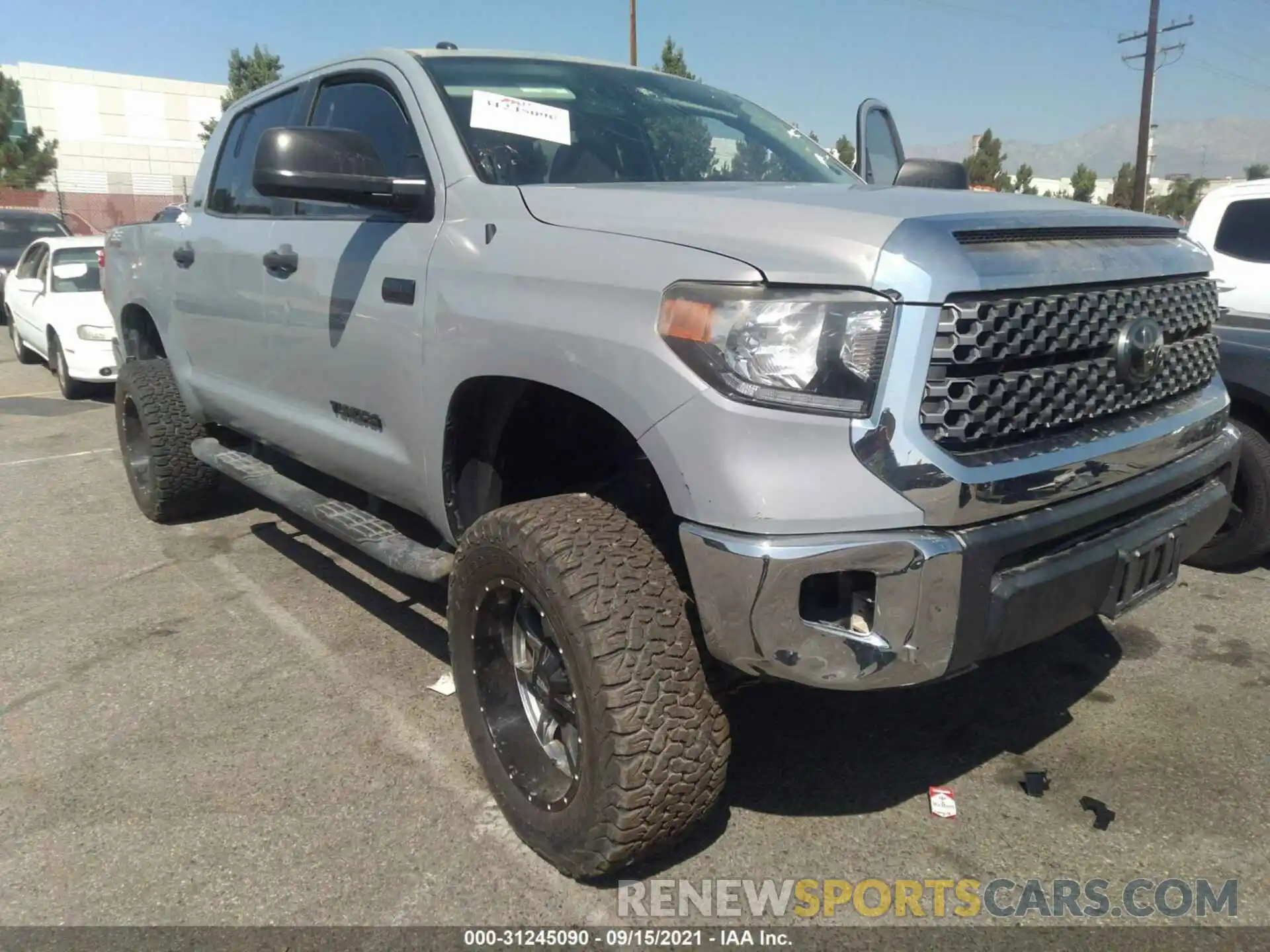 1 Photograph of a damaged car 5TFDW5F10KX787068 TOYOTA TUNDRA 4WD 2019